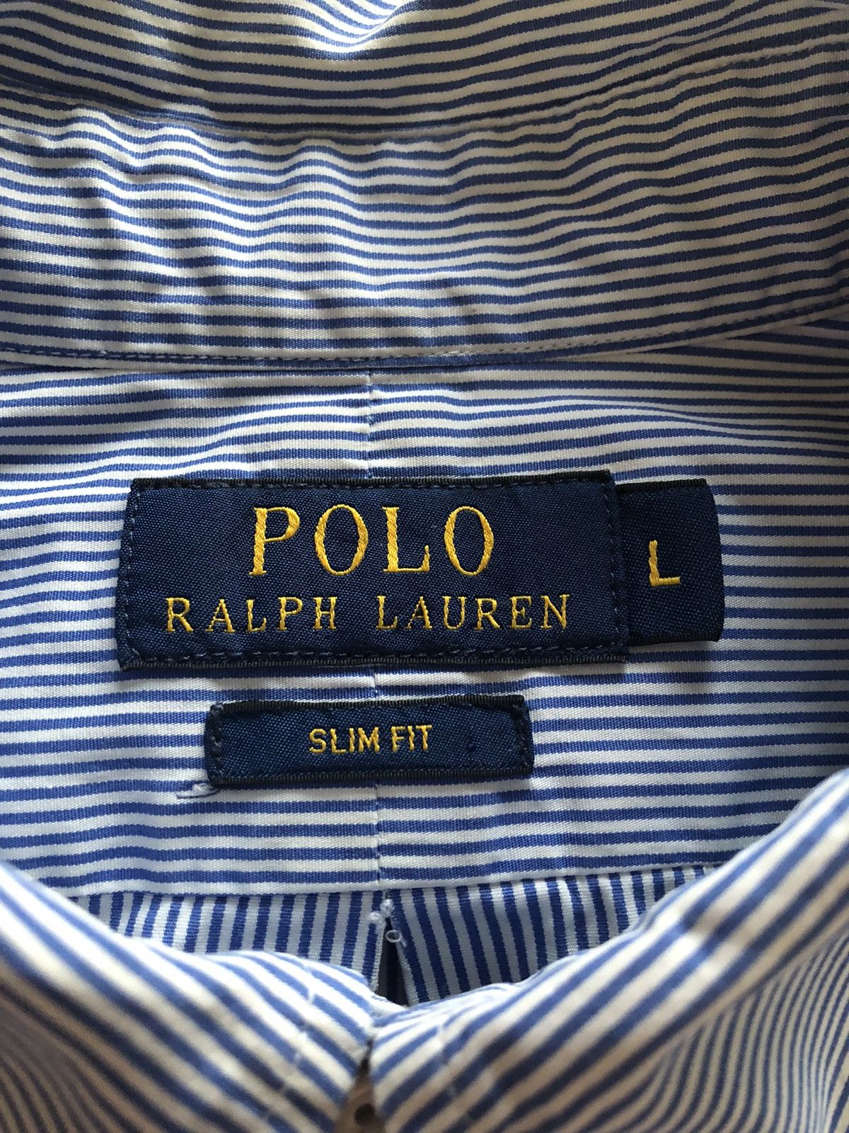 Polo Ralph Lauren POLO RALPH LAUREN CLASSIC STRIPED BUTTON UP SHIRT Size US L / EU 52-54 / 3 - 3 Thumbnail