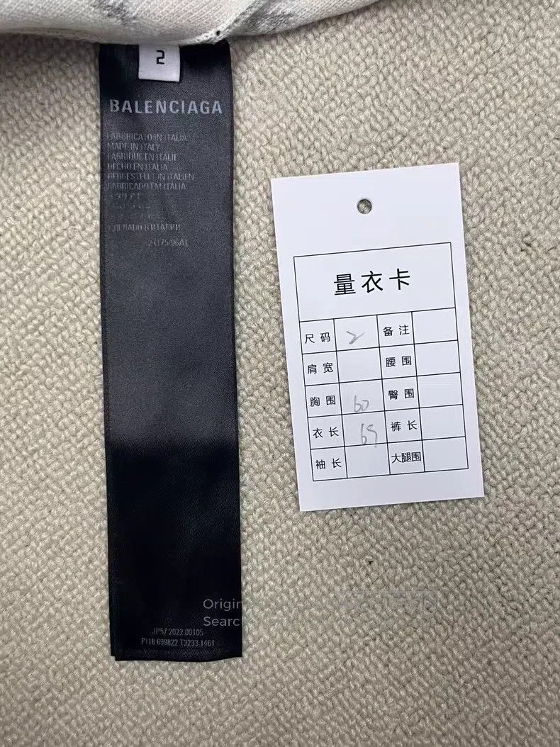 Balenciaga Balenciaga Logo Full Print Loose Single Button Knit Cardig Size US M / EU 48-50 / 2 - 4 Thumbnail