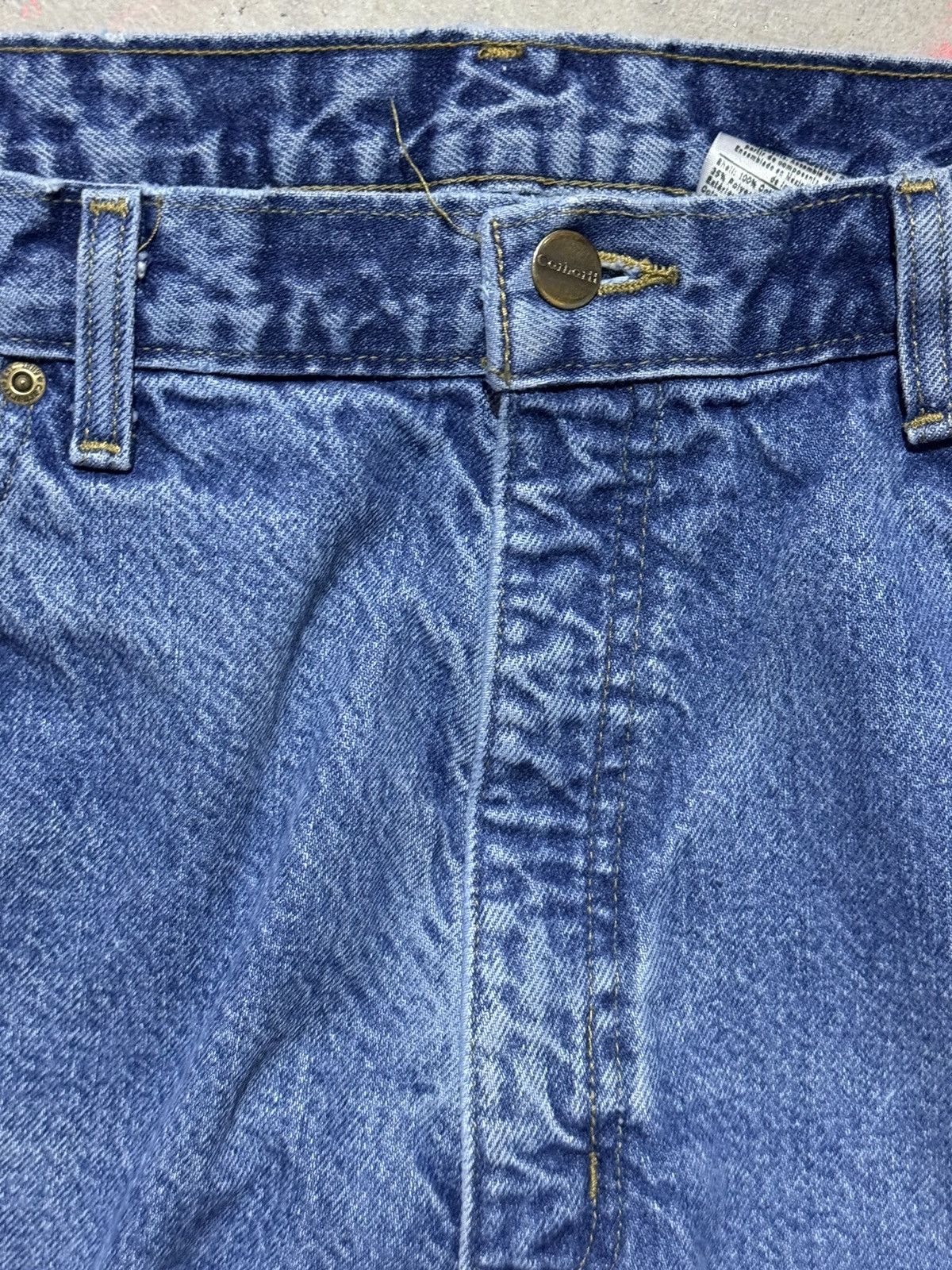 Carhartt × Vintage Carhartt Flannel Denim Jeans 38x32 Size US 38 / EU 54 - 4 Thumbnail