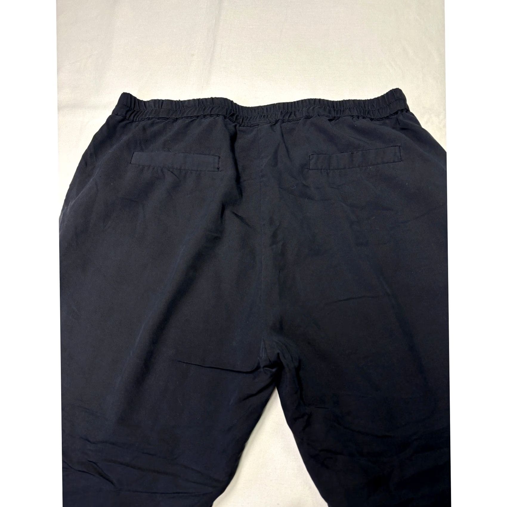 Marine Layer MARINE LAYER Pants Black Elastic Waist Relaxed Fit Casual Travel Women M Medium Size 32" / US 10 / IT 46 - 7 Thumbnail