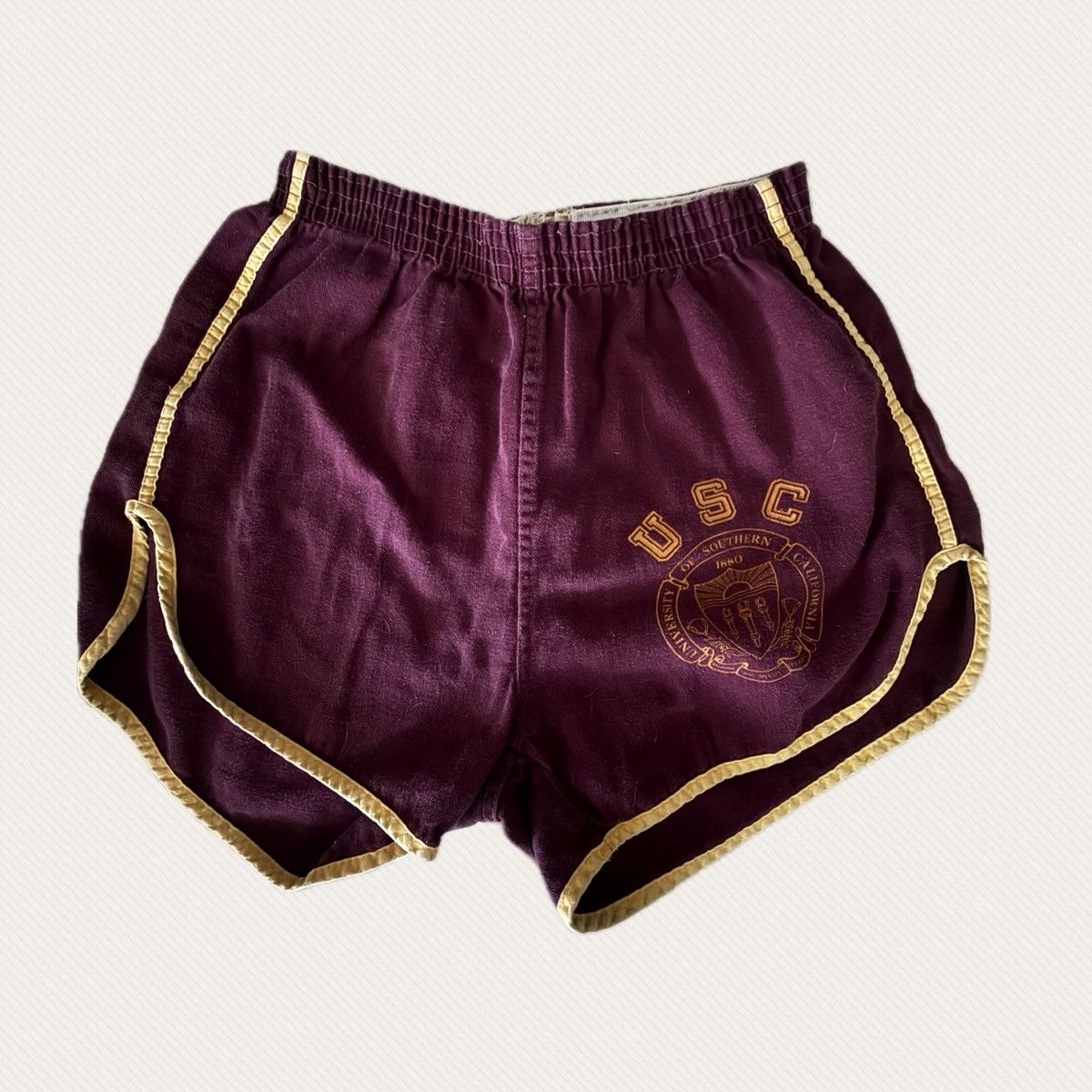 Nike Vintage 70s USC Collegiate Pacific Running Shorts 3.5" Size 27" / US 4 / IT 40 - 3 Thumbnail