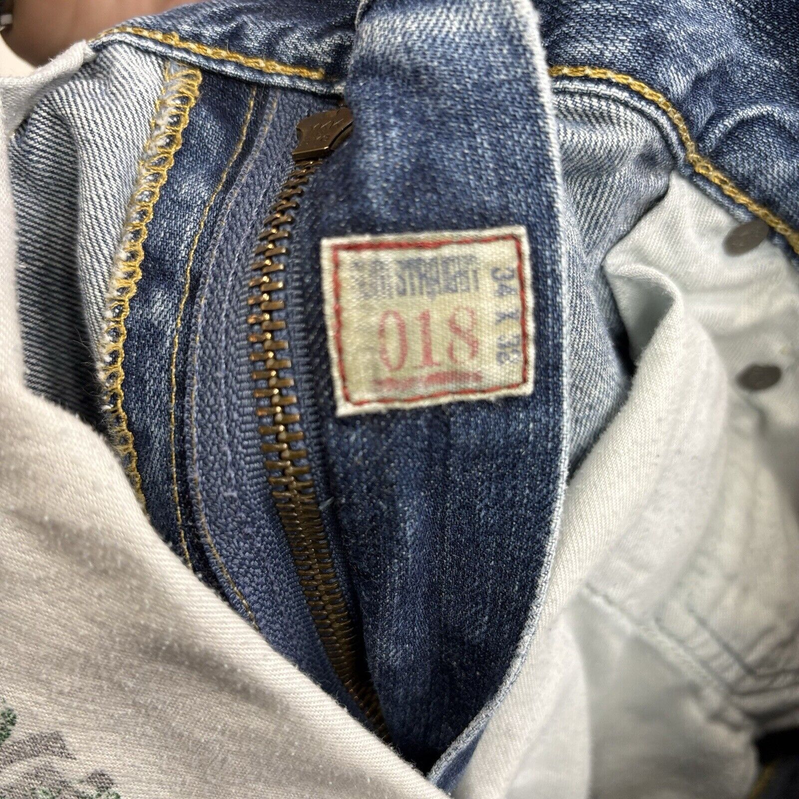 Polo Ralph Lauren Polo Ralph Lauren 018 Jeans Mens 34x32 Blue Distressed Denim Size US 34 / EU 50 - 3 Thumbnail