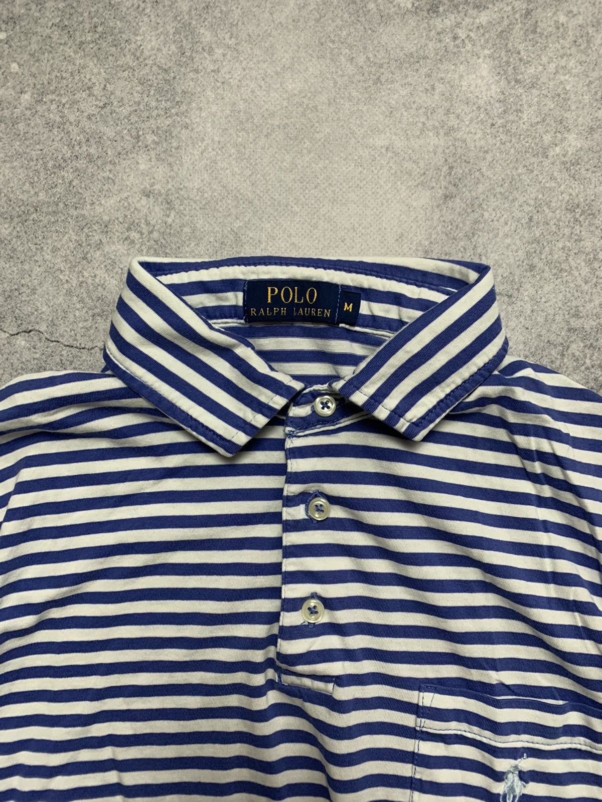 Ralph Lauren Vintage Polo Ralph Lauren faded pocket Y2K Rugby polo shirt Size US M / EU 48-50 / 2 - 6 Thumbnail