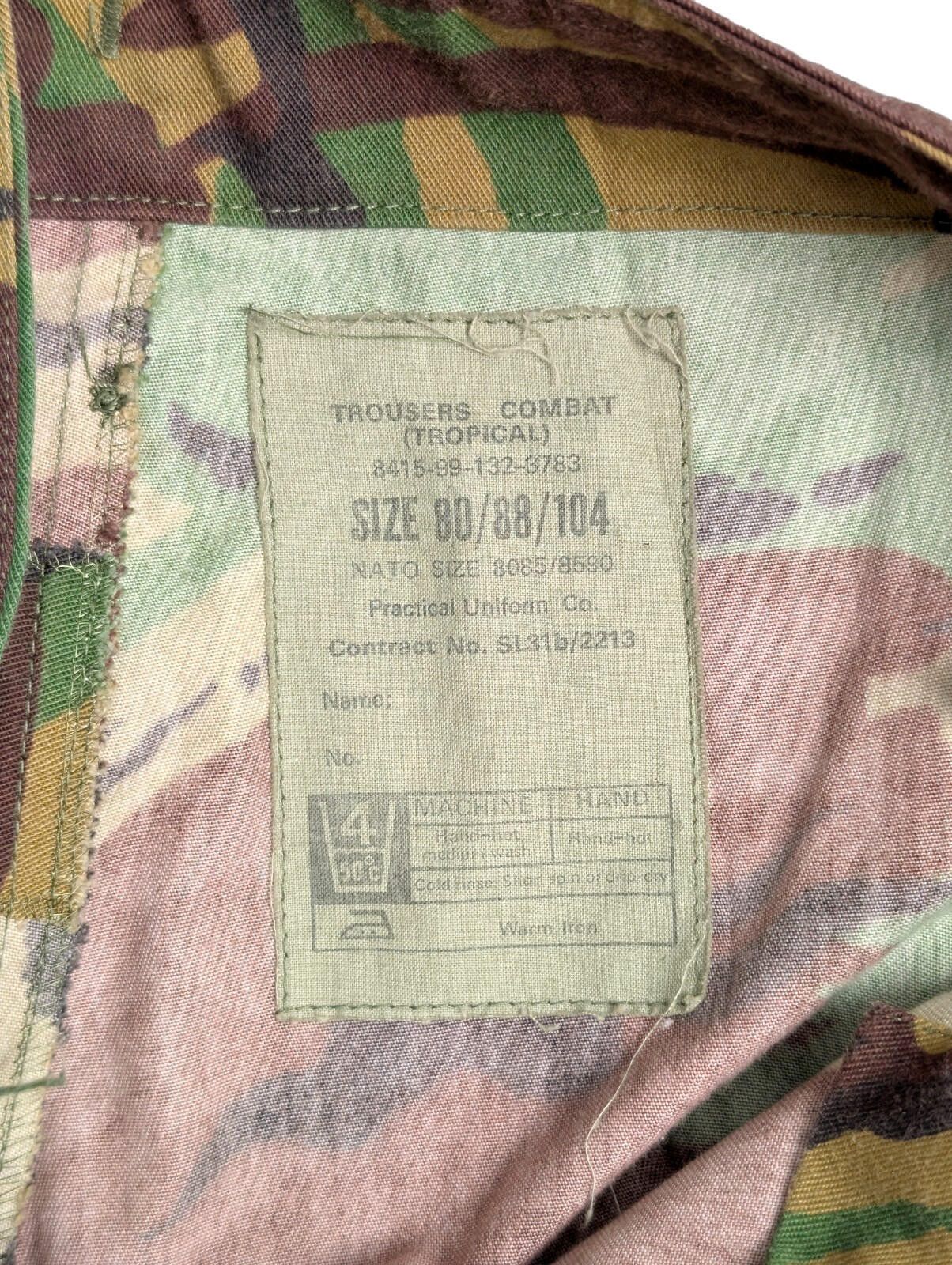 Other British Army 1990s Issue DPM Tropical Trousers SL31B - 32x30 Size ONE SIZE - 4 Thumbnail