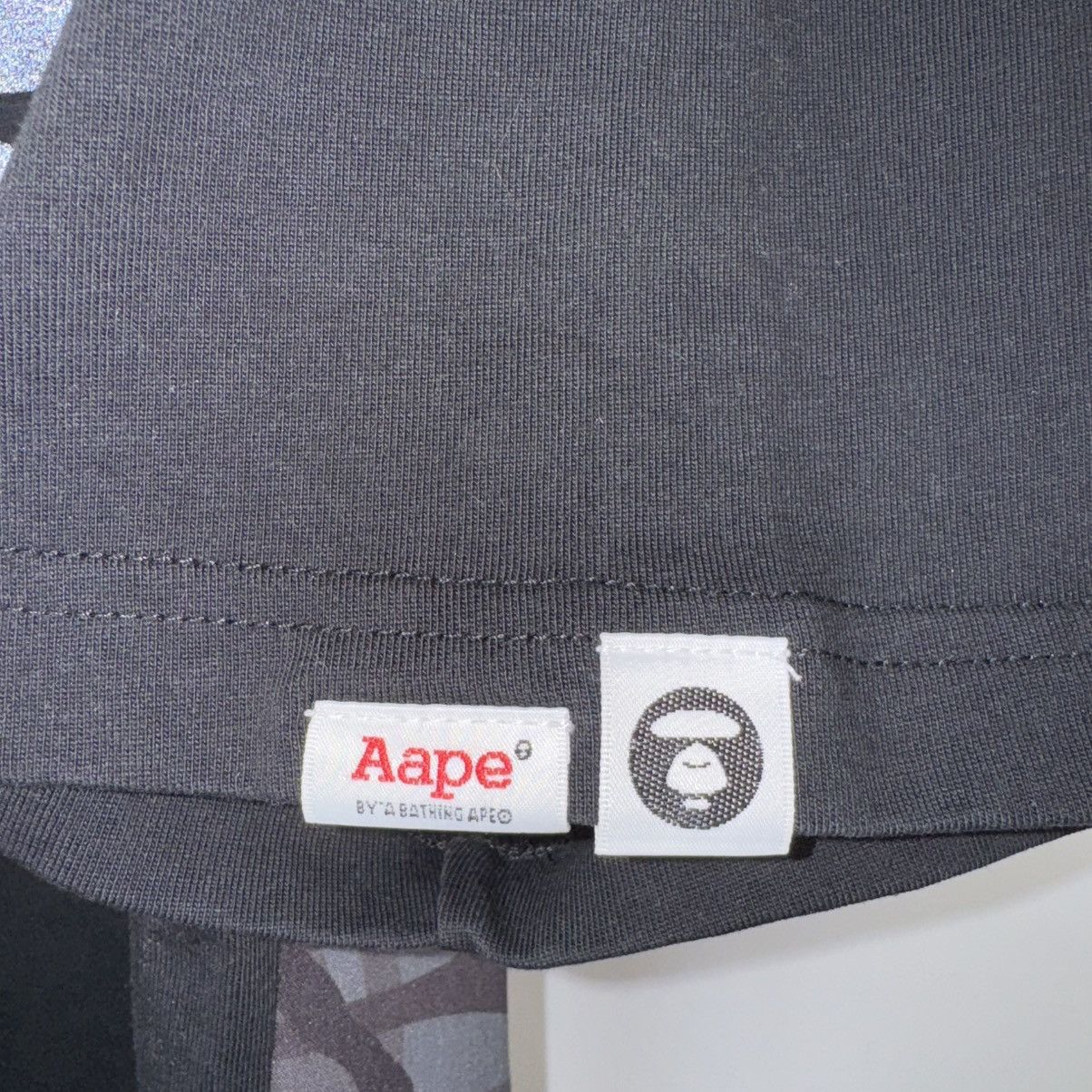 Aape Aape By a Bathing Ape Black T-Shirt Big Logo Tee Crew Neck Size US L / EU 52-54 / 3 - 8 Thumbnail