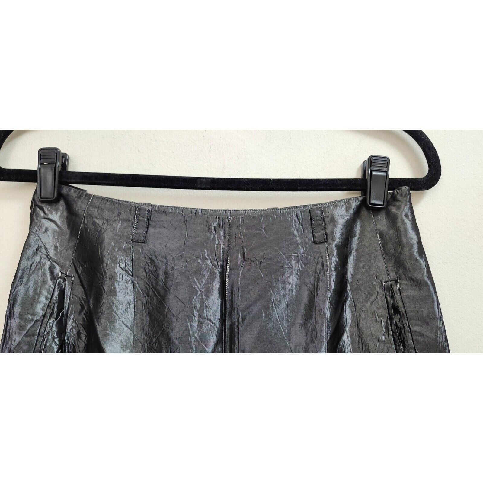 Miu Miu MIU MIU Size EU 46 Silver Dress Pants Women's Acetate Size 32" / US 10 / IT 46 - 3 Thumbnail
