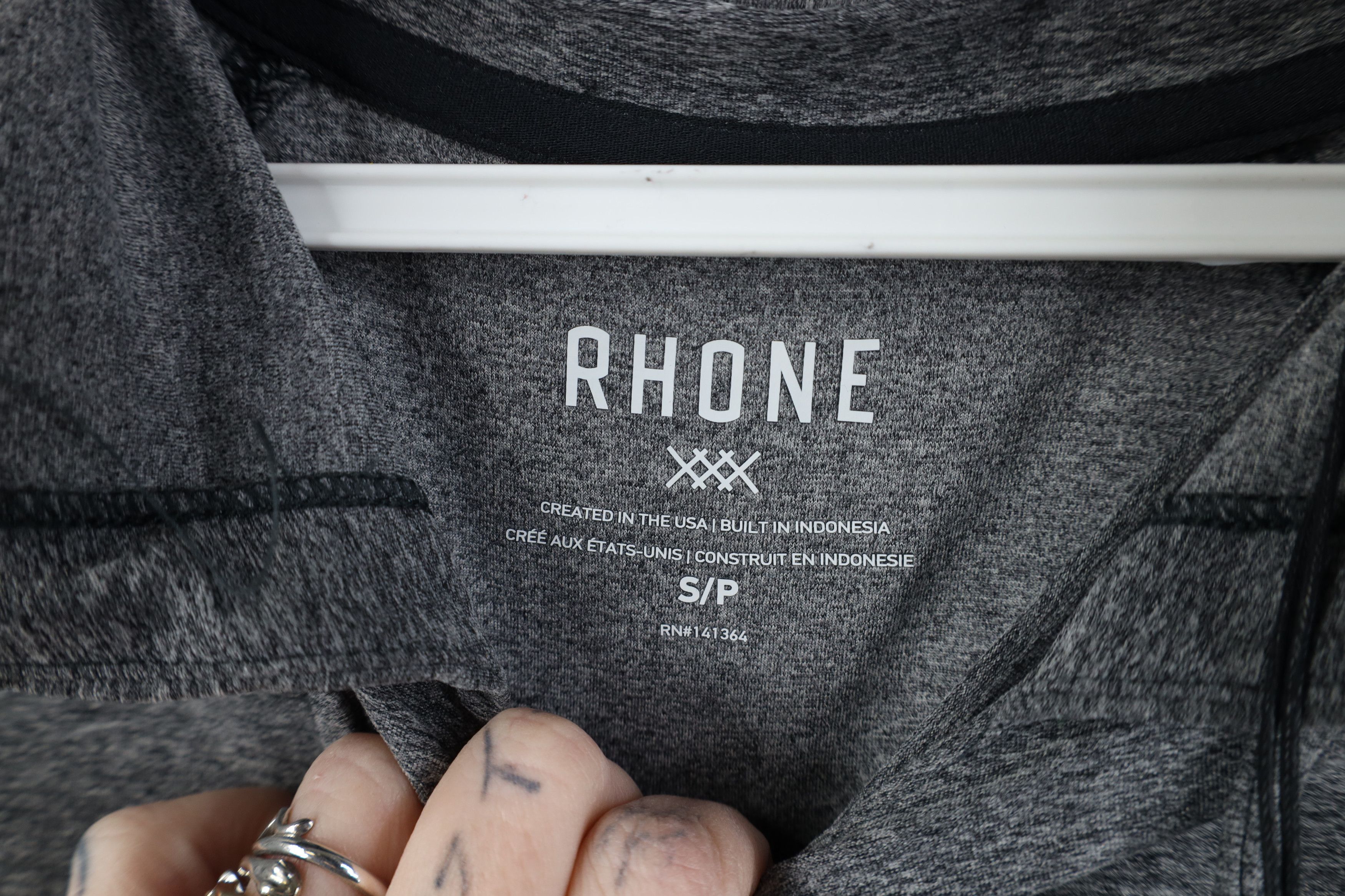 Rhone New Rhone Knit Lightweight Running Jogging Gym Hoodie Gray Size US S / EU 44-46 / 1 - 6 Thumbnail