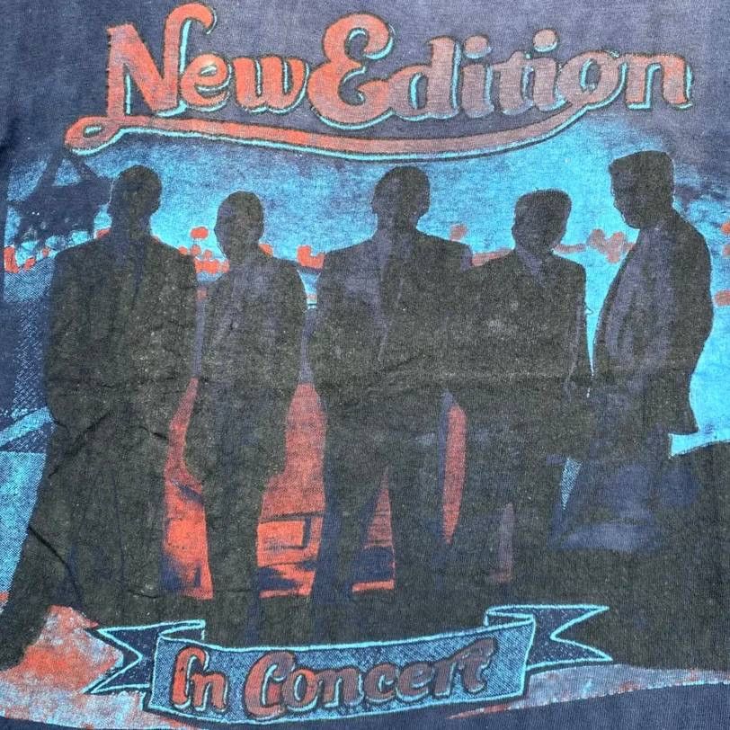 Vintage 80s Fantasy New Edition Music Tour Graphic Tee S
