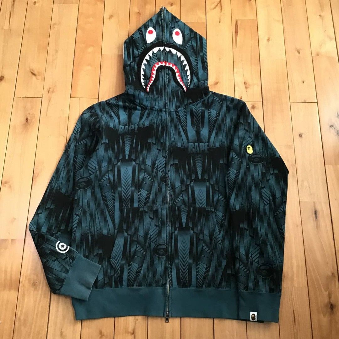 Bape BAPE SPEED RACER SHARK FULL ZIP HOODIE a bathing ape Size US XL / EU 56 / 4 - 1 Thumbnail