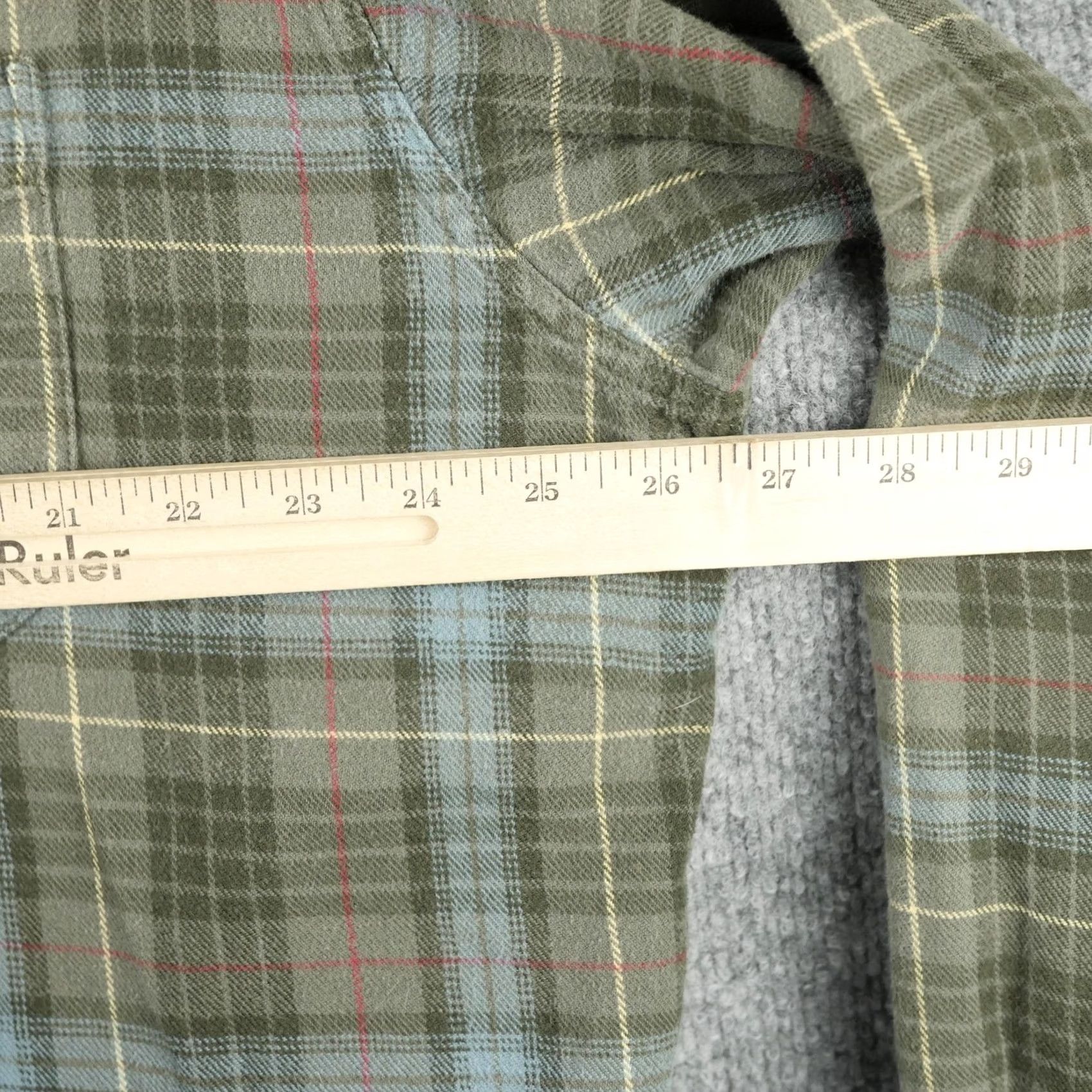 Vintage LL Bean Shirt Mens XL Green Plaid Flannel Button-Down Long Sleeve Casual Size US XL / EU 56 / 4 - 7 Thumbnail