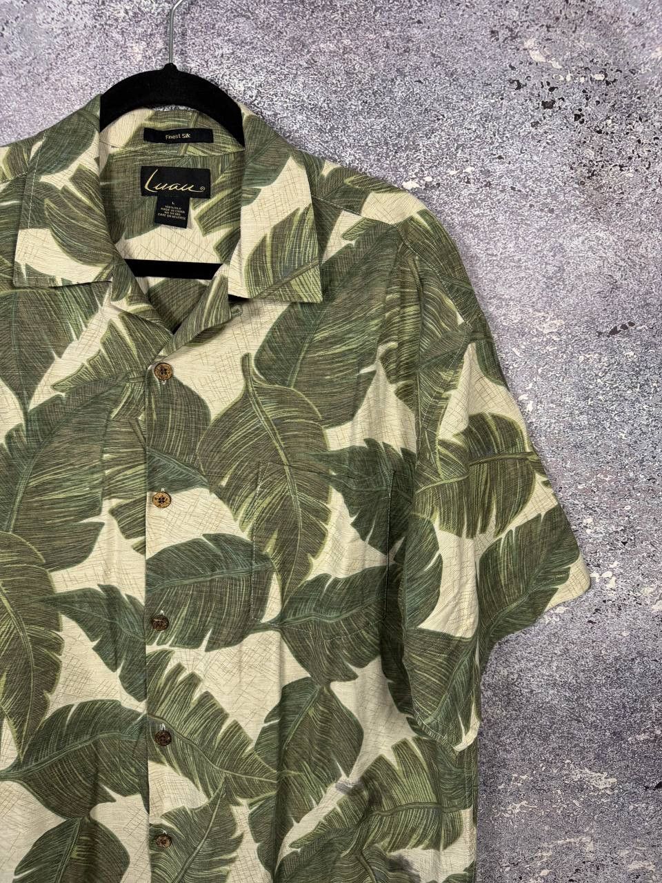 Other LUAU Finest Silk Tropical Hawaiian Palm Tree Print Shirt Size US L / EU 52-54 / 3 - 2 Thumbnail