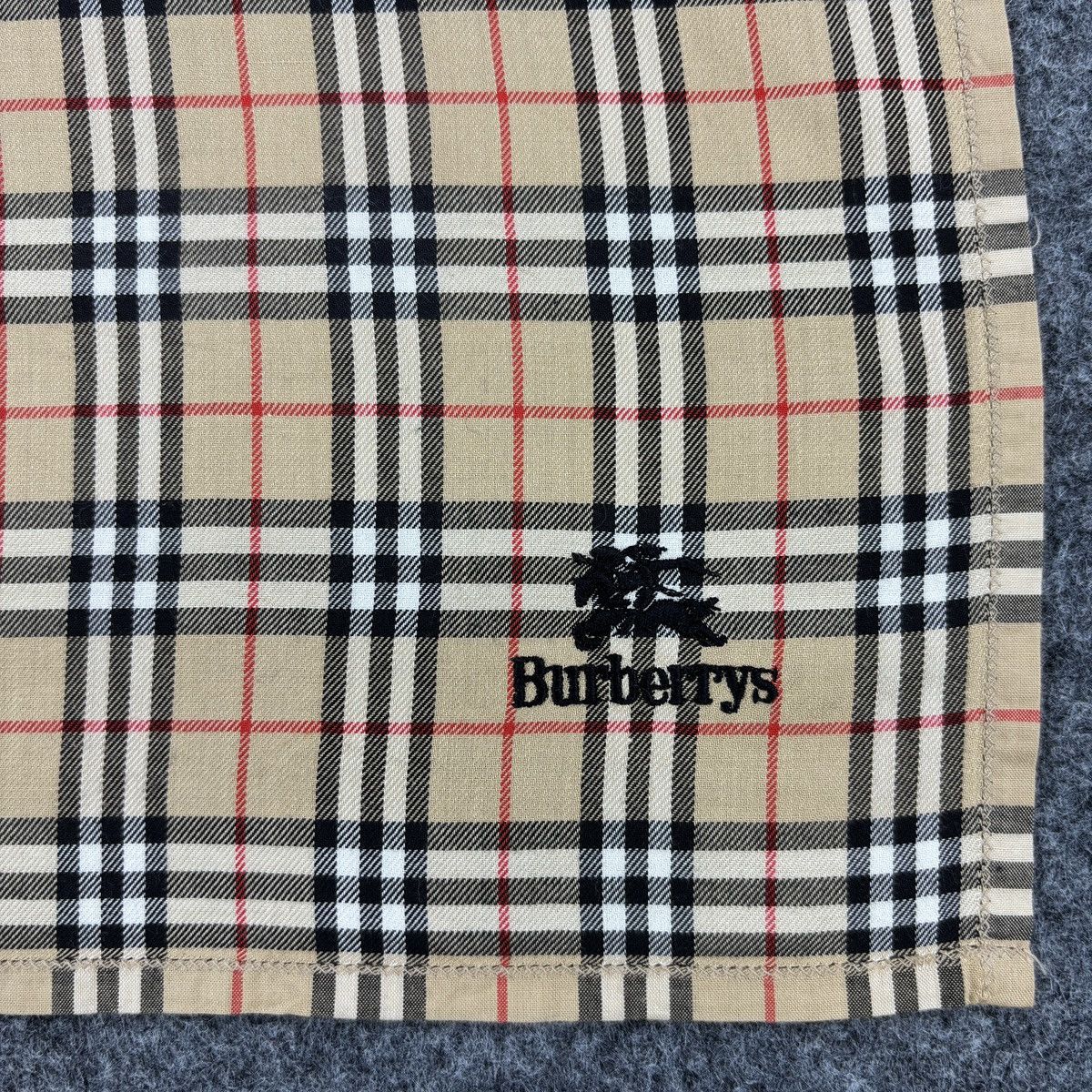 Burberry × Vintage Handkerchief # E024 # Bandana # Neckerchief Size ONE SIZE - 2 Thumbnail