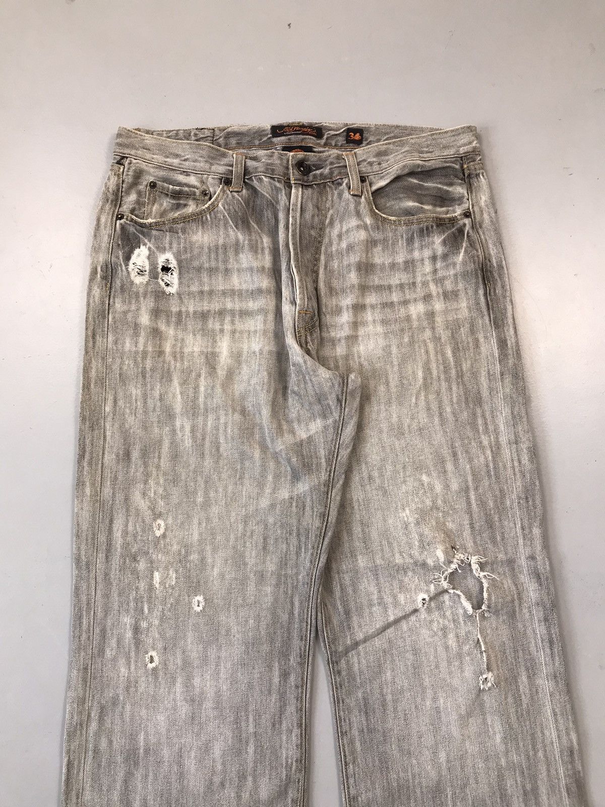 Ed Hardy Vintage ed hardy damaged denim Size US 36 / EU 52 - 4 Thumbnail