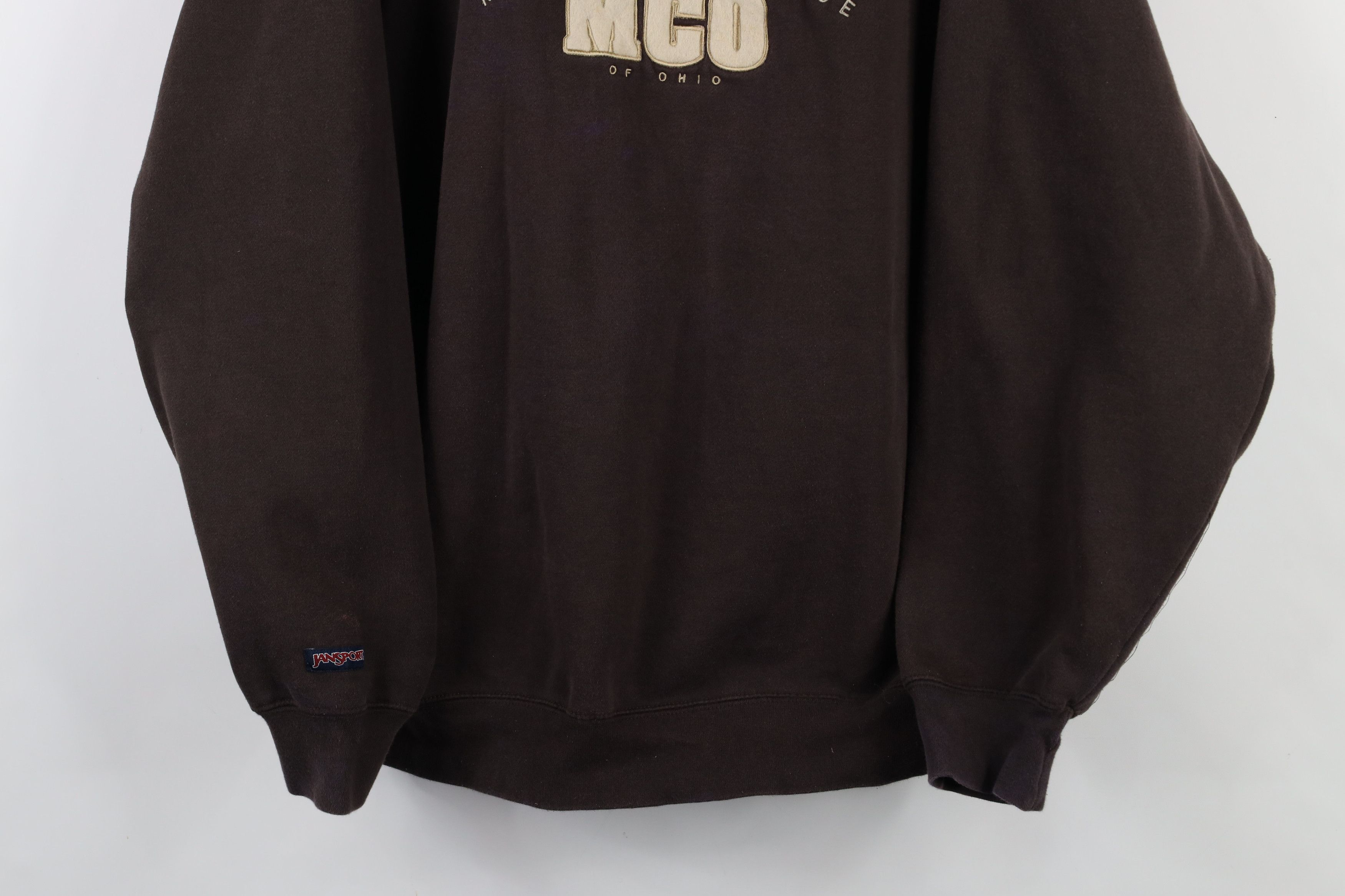 Vintage Vintage 90s College of Ohio Crewneck Sweatshirt Brown Size US XL / EU 56 / 4 - 3 Thumbnail