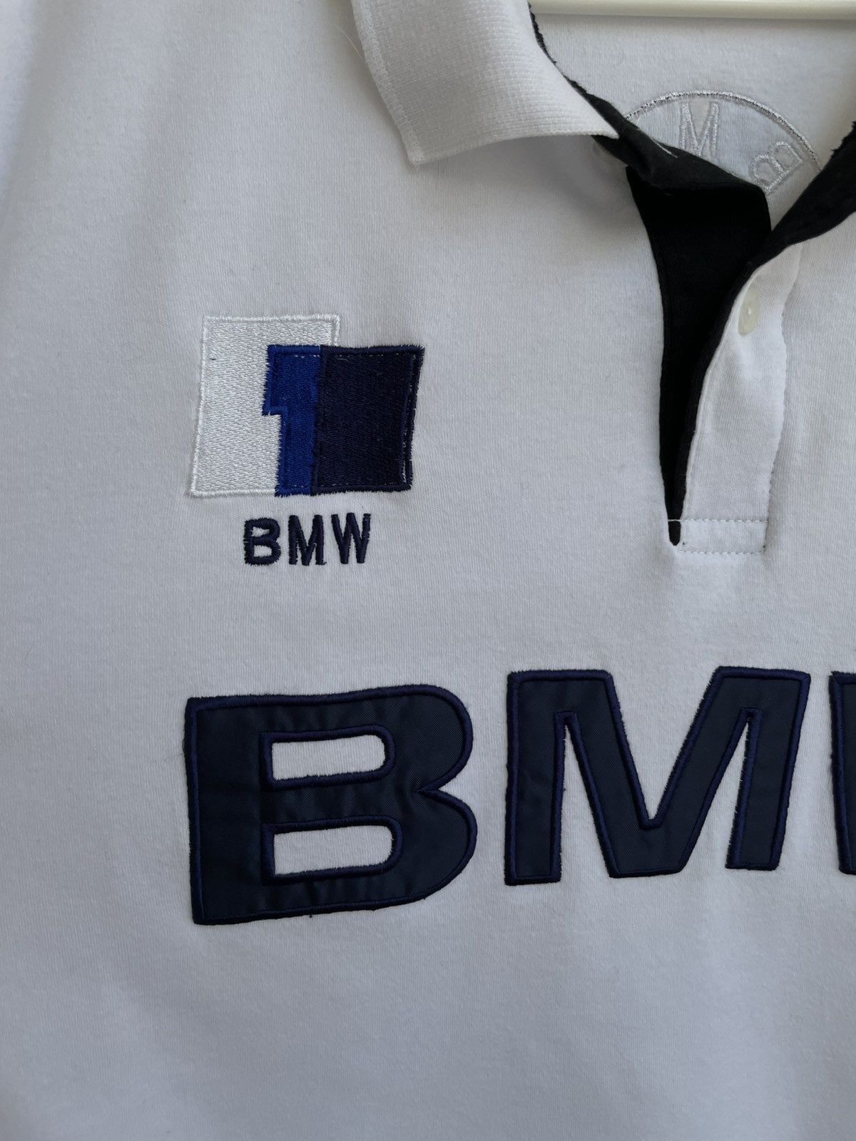 BMW Vintage BMW Polo Shirt 90s F1 Formula 1 Racing Big Logo Size US M / EU 48-50 / 2 - 4 Thumbnail