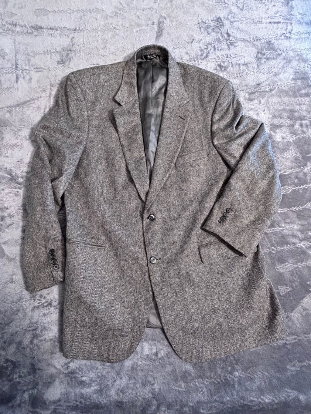 Bill Blass Men's Bill Blass Cashmere Blazer Gray Black 46 Long Size XL / US 12-14 / IT 48-50 - 1 Thumbnail