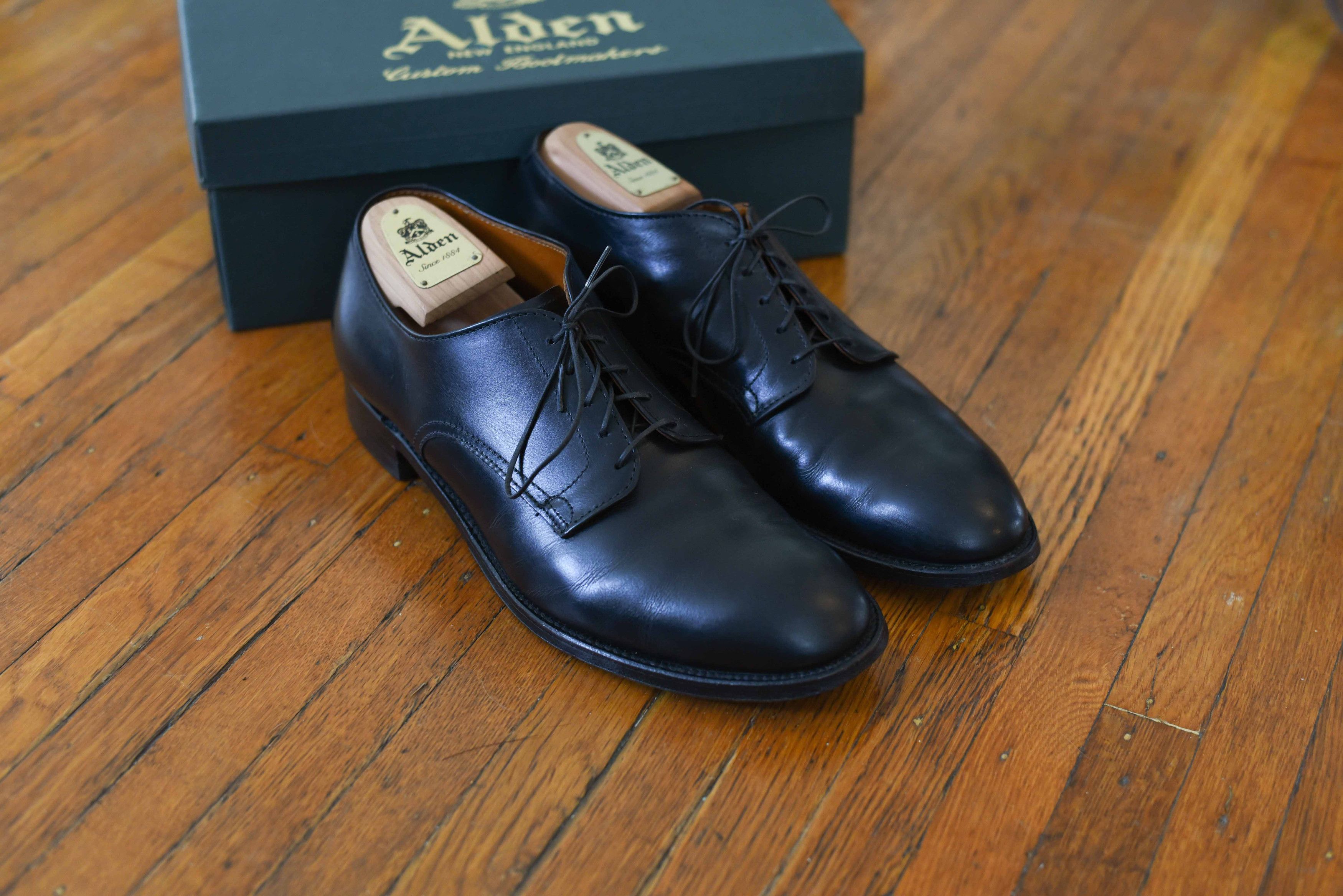 Alden Alden Modified Last Derby 53517 Size 10 D B/D Black Calf Size US 10 / EU 43 - 9 Thumbnail