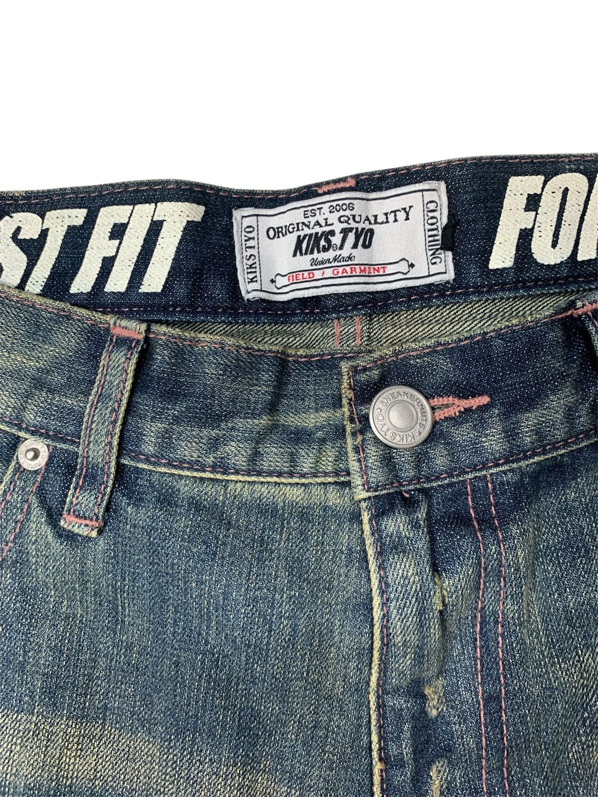 KIKS TYO KIKS TYO straight cut Distressed jeans Size US 35 - 9 Thumbnail
