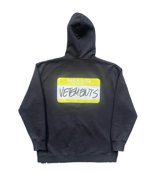 Vetements Vetements 'My name is' Zip-Up Hoodie | Grailed