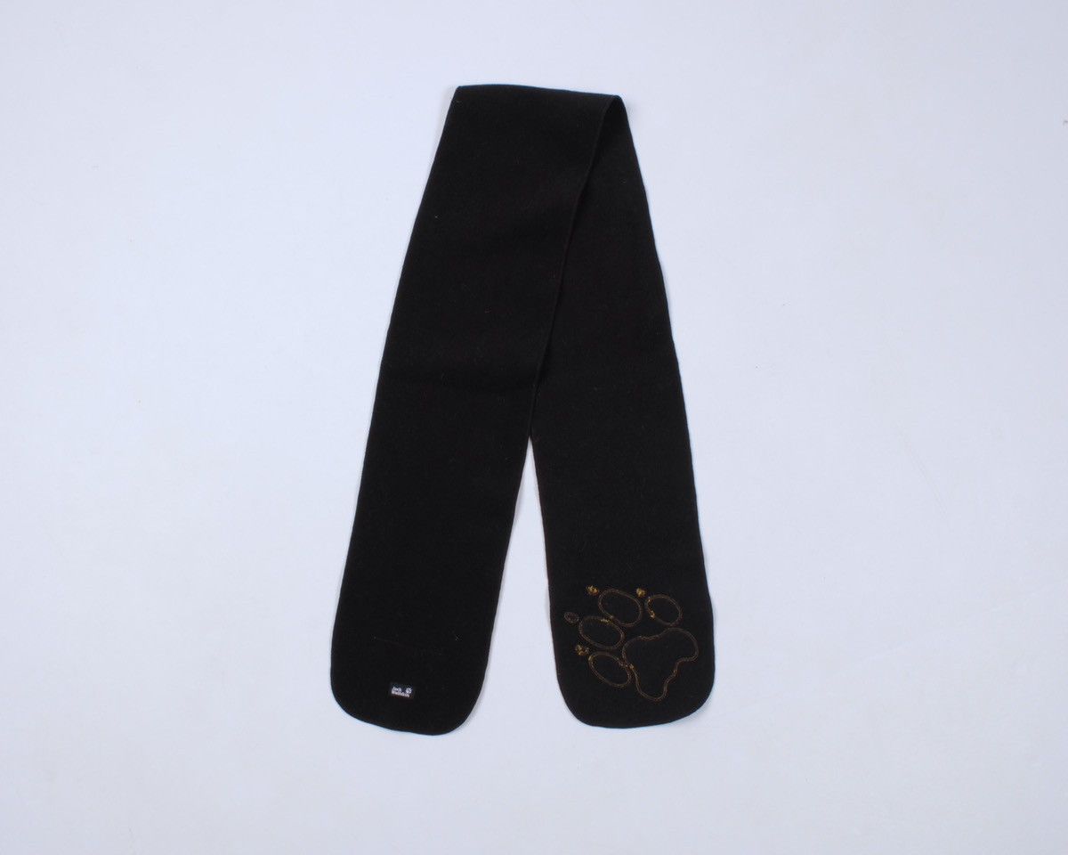 Jack Wolfskin JACK WOLFSKIN kids Paw Black Fleece Scarf Size ONE SIZE - 5 Thumbnail