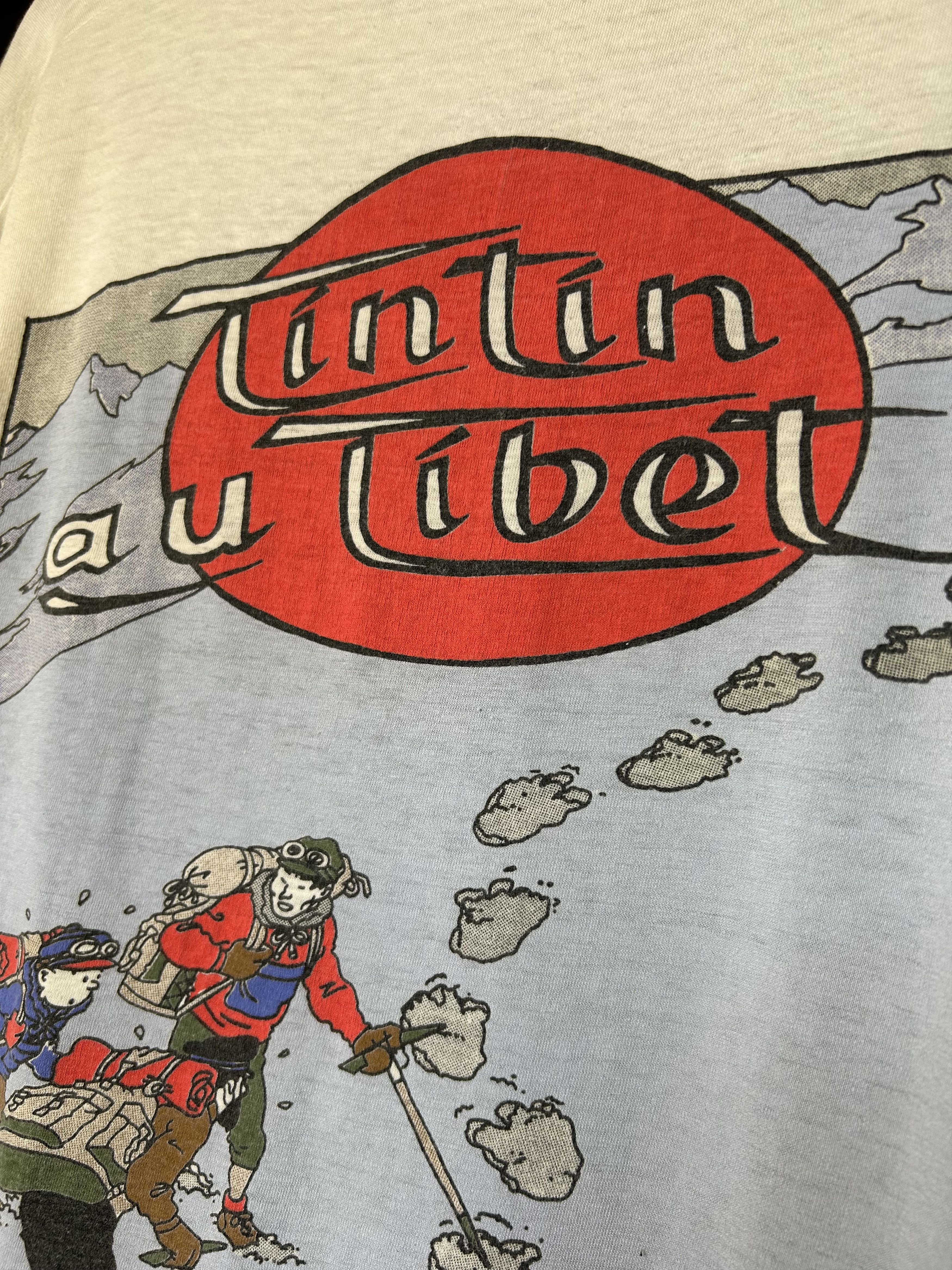 Cartoon Network Vintage 90s Adventures of Tintin in Tibet Cartoon T-shirt Size US XL / EU 56 / 4 - 10 Thumbnail