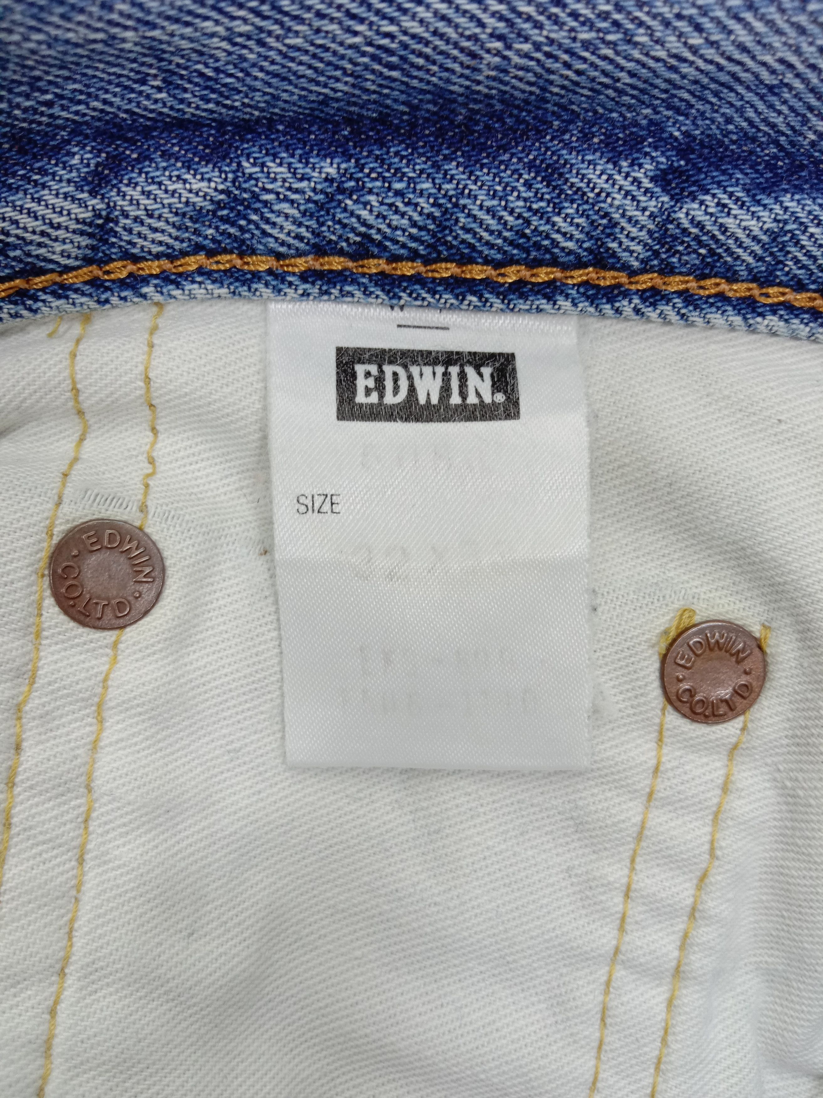 Edwin Vintage Edwin 505x Selvedge Orange Tab Distressed Jeans Size US 32 / EU 48 - 13 Thumbnail