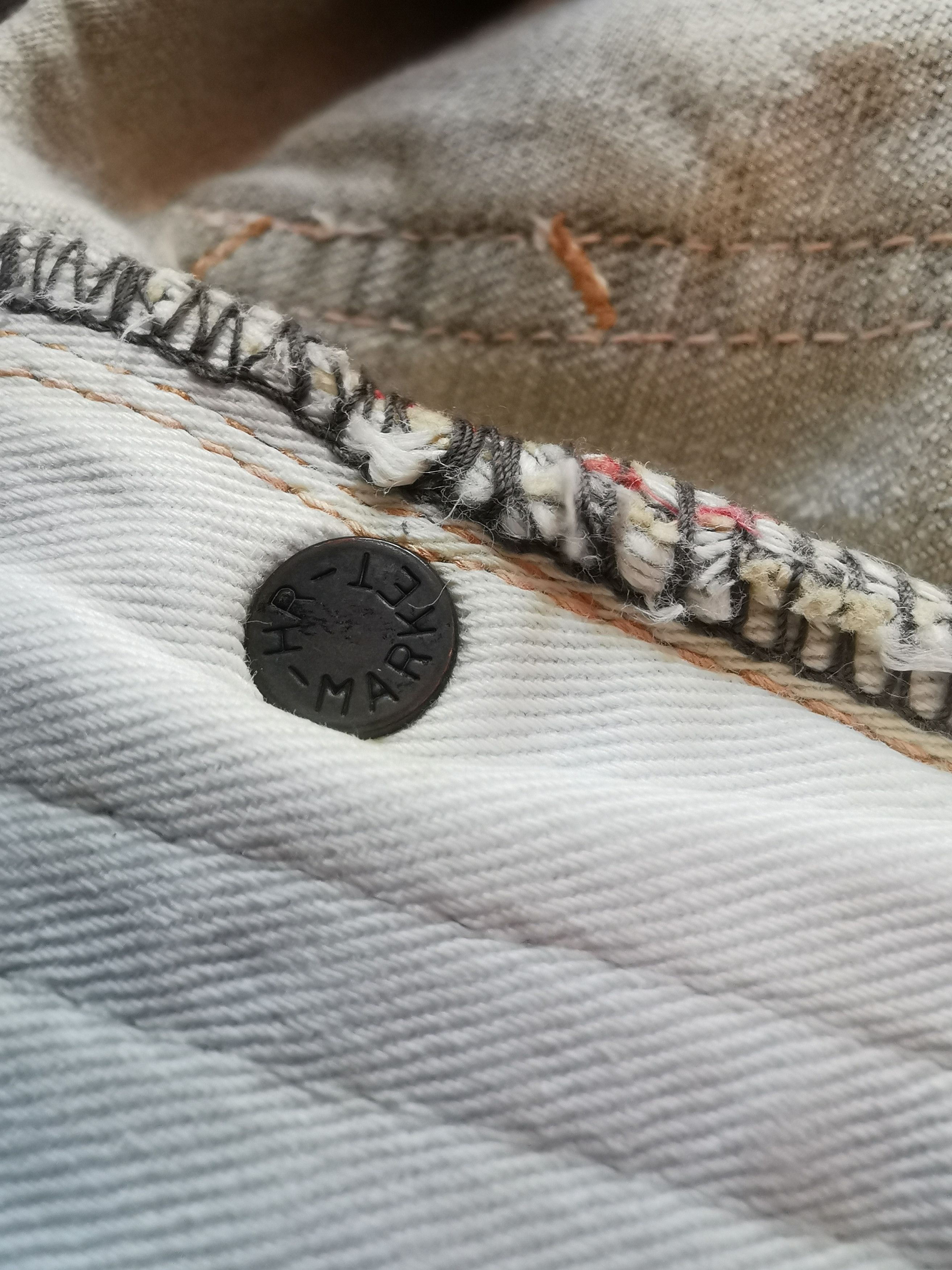 Blue Blue Japan 🇯🇵🔥90s HR Market x Blue Blue Distressed Rip Selvedge Size US 31 - 10 Thumbnail
