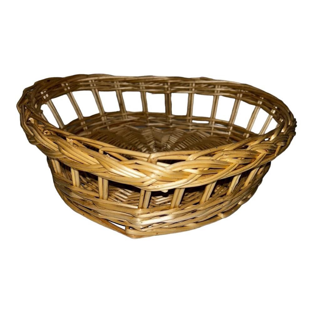 Designer Heart Shaped Wicker Basket Size ONE SIZE - 4 Thumbnail