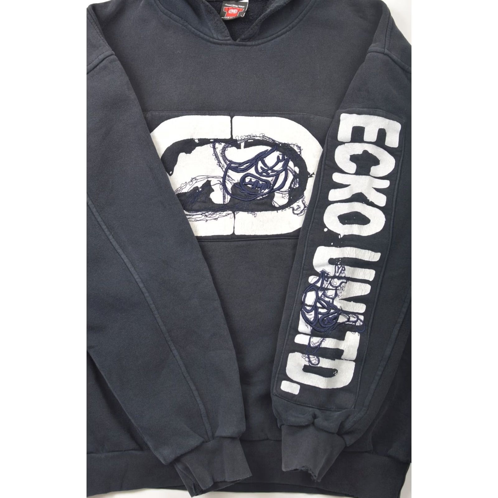 Ecko Unltd. VINTAGE Rare Ecko Unltd Big Logo Hoodie 2XL/XXL Blue Mens Hoodie Size US XXL / EU 58 / 5 - 3 Thumbnail