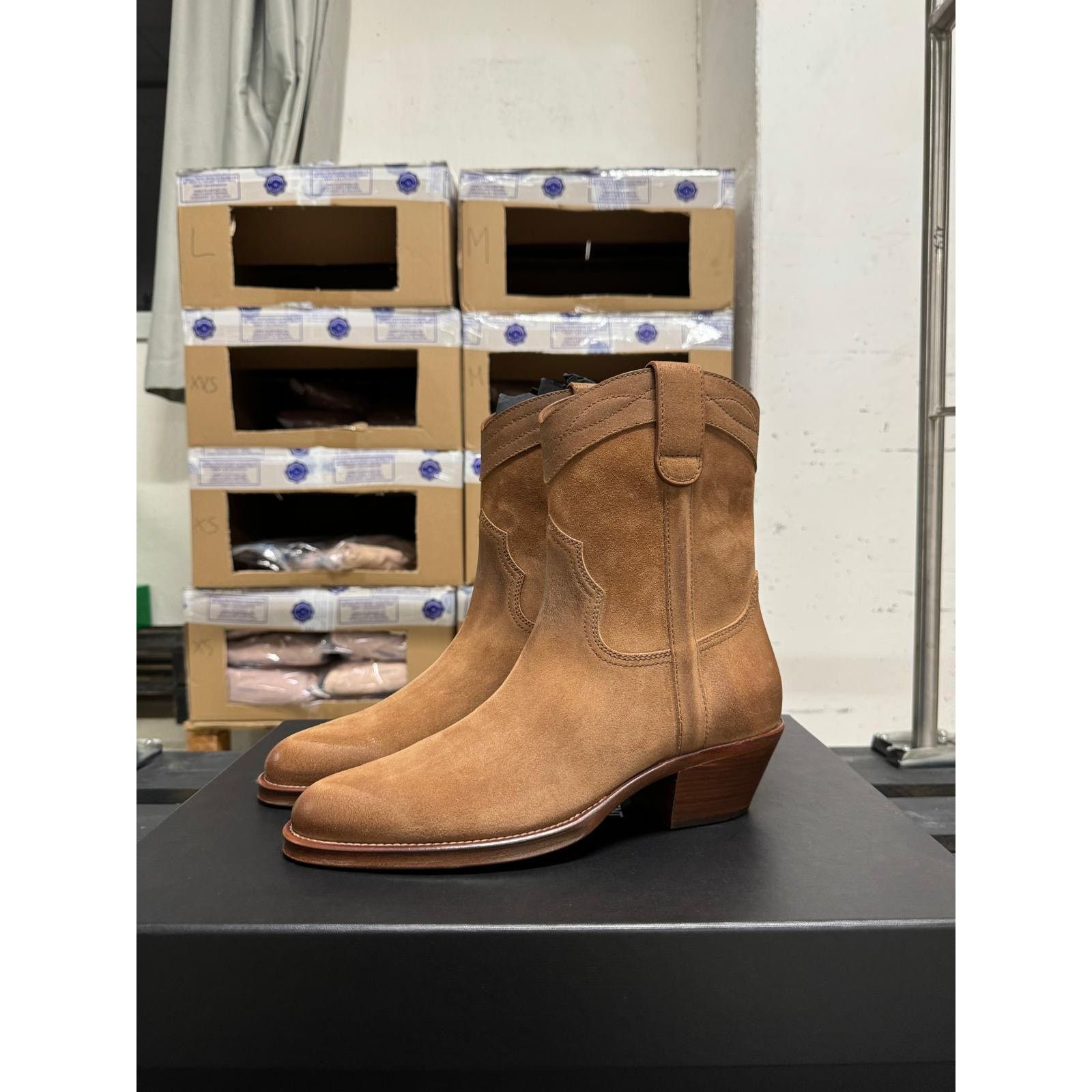 Saint Laurent Paris o1alsimx924 Q:3 / 669290 Suede Bootie in Brown 40 Size US 7 / EU 40 - 5 Thumbnail