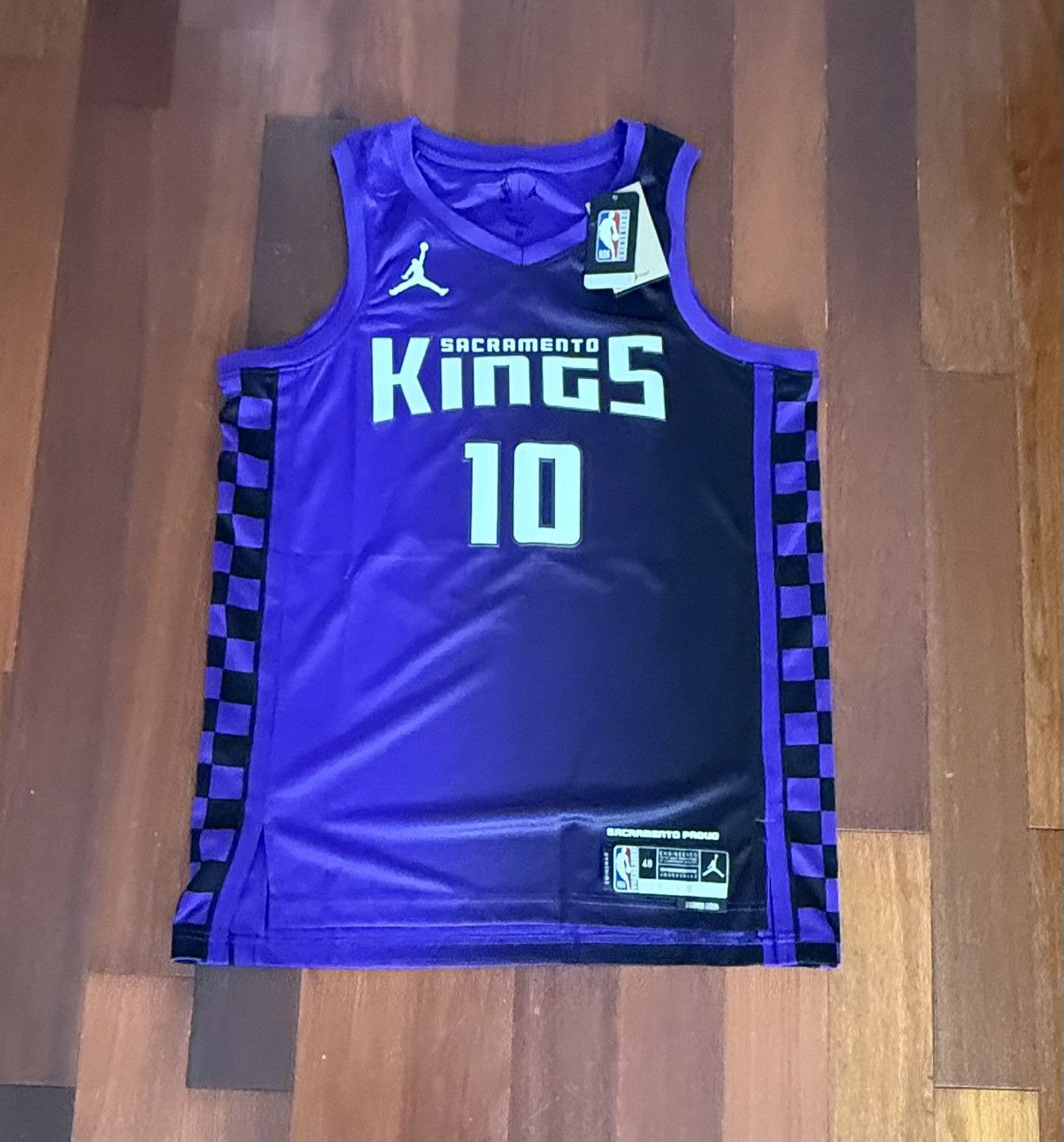 Jordan Brand Domantas Sabonis Unisex Sacramento Kings NBA Jersey Size US L / EU 52-54 / 3 - 2 Thumbnail