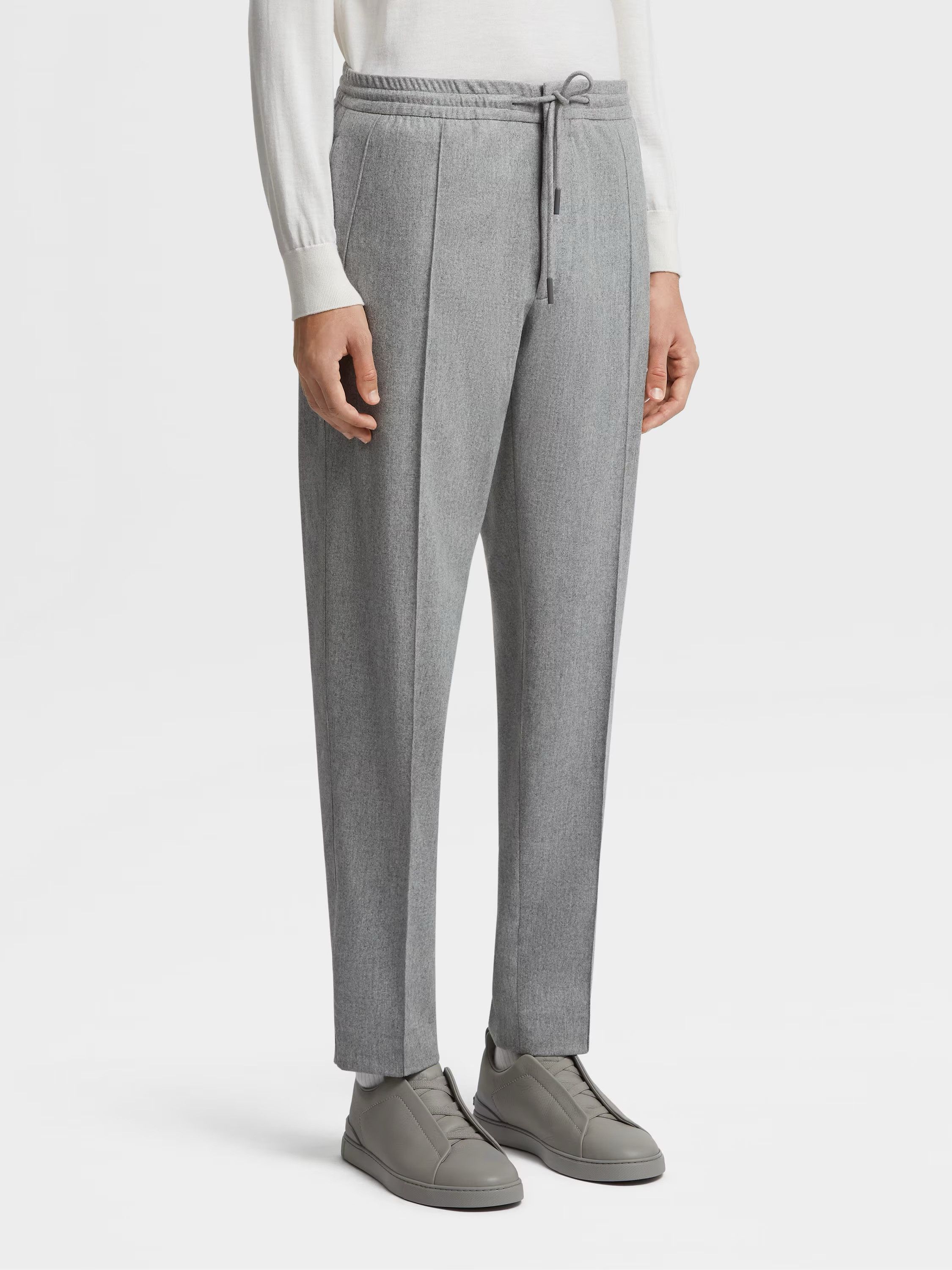 Ermenegildo Zegna UCI20A6-TT18-001 14MILMIL14 Wool Blend Joggers Size US 34 / EU 50 - 2 Thumbnail