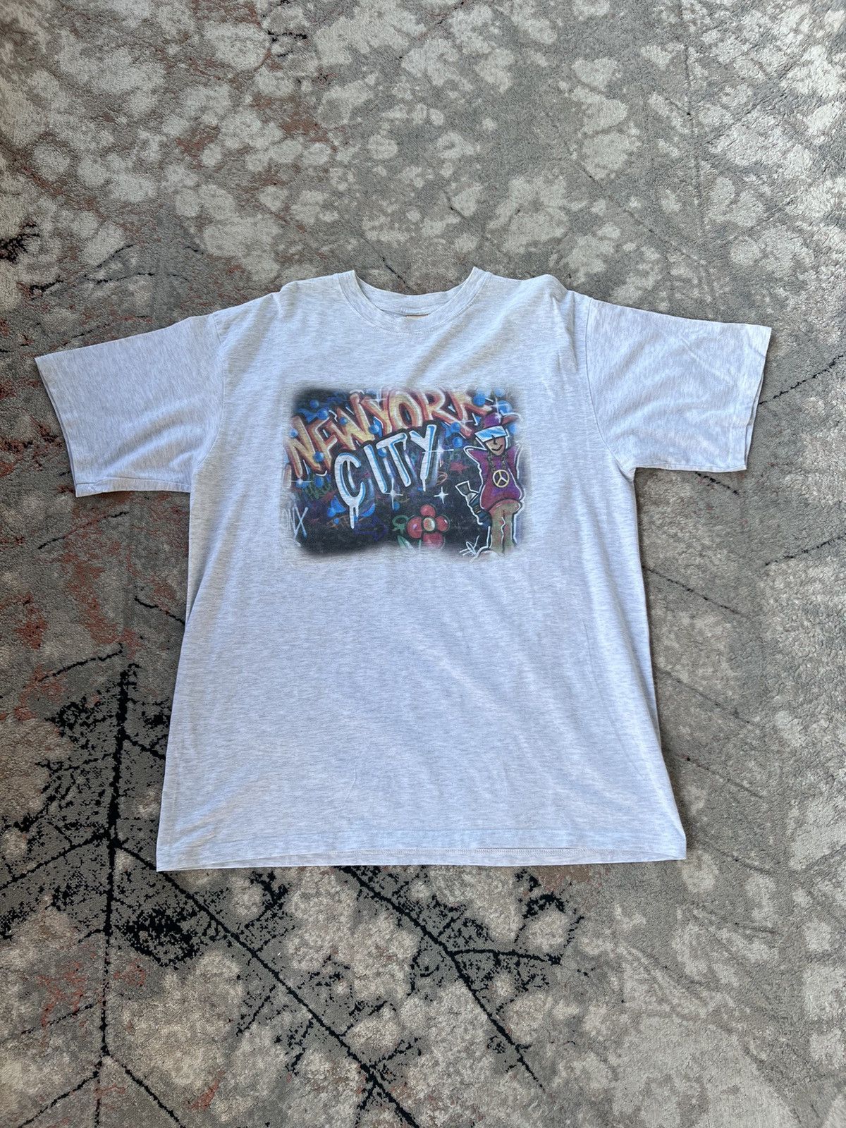 Jerzees Vintage New York Jerzees Tee Size US XL / EU 56 / 4 - 1 Thumbnail