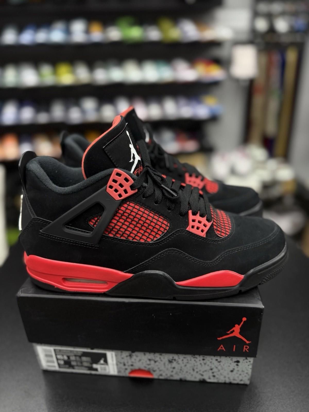 Jordan Brand Air Jordan 4 Retro “Red Thunder” USED Size 10.5 OG ALL Size US 10.5 / EU 43-44 - 1 Thumbnail