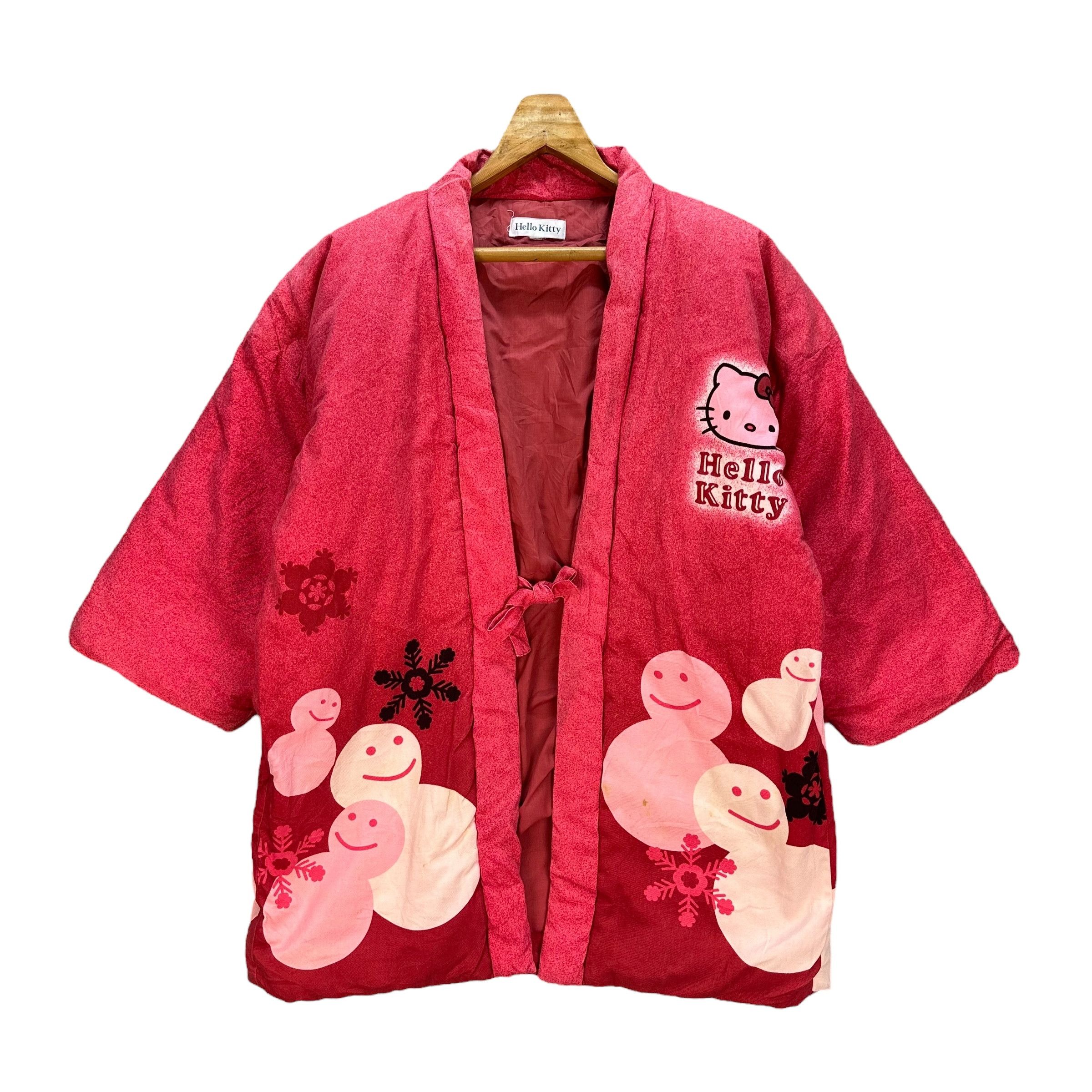 Japanese Brand HELLO KITTY Graphics All Over Print Kimono #A51-1193 Size US M / EU 48-50 / 2 - 3 Thumbnail