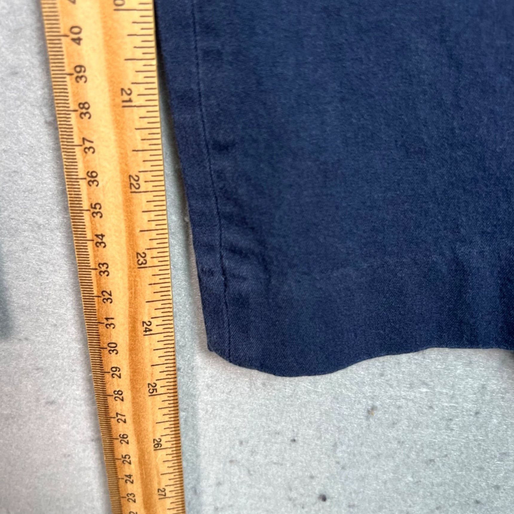 J.Crew J.Crew Kallie Womens Slim Fit Dress Pants - Navy Blue, Size 12, Cotton Blend, Flat Front, Straight Leg, Regular, Officewear, Womens Size 34" / US 12 / IT 48 - 7 Thumbnail