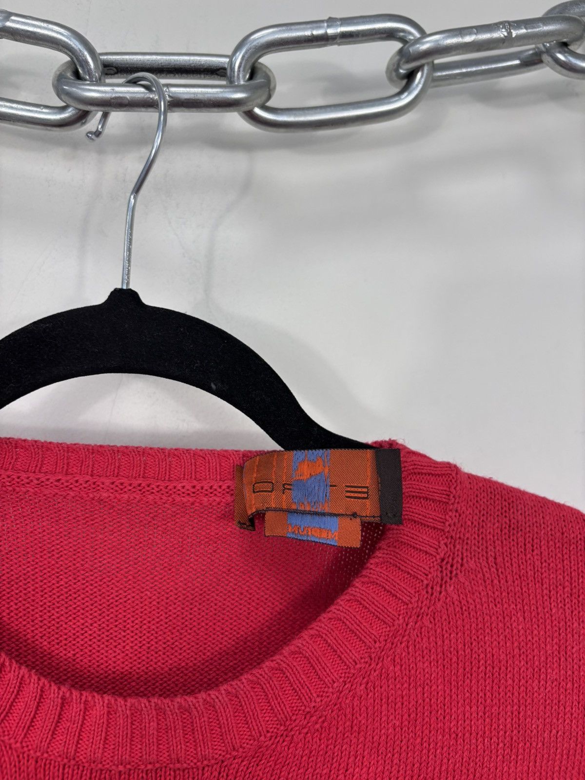 Etro Etro Milano Men’s Slim Fit Red Geometric Intarsia Sweater Size US M / EU 48-50 / 2 - 8 Thumbnail