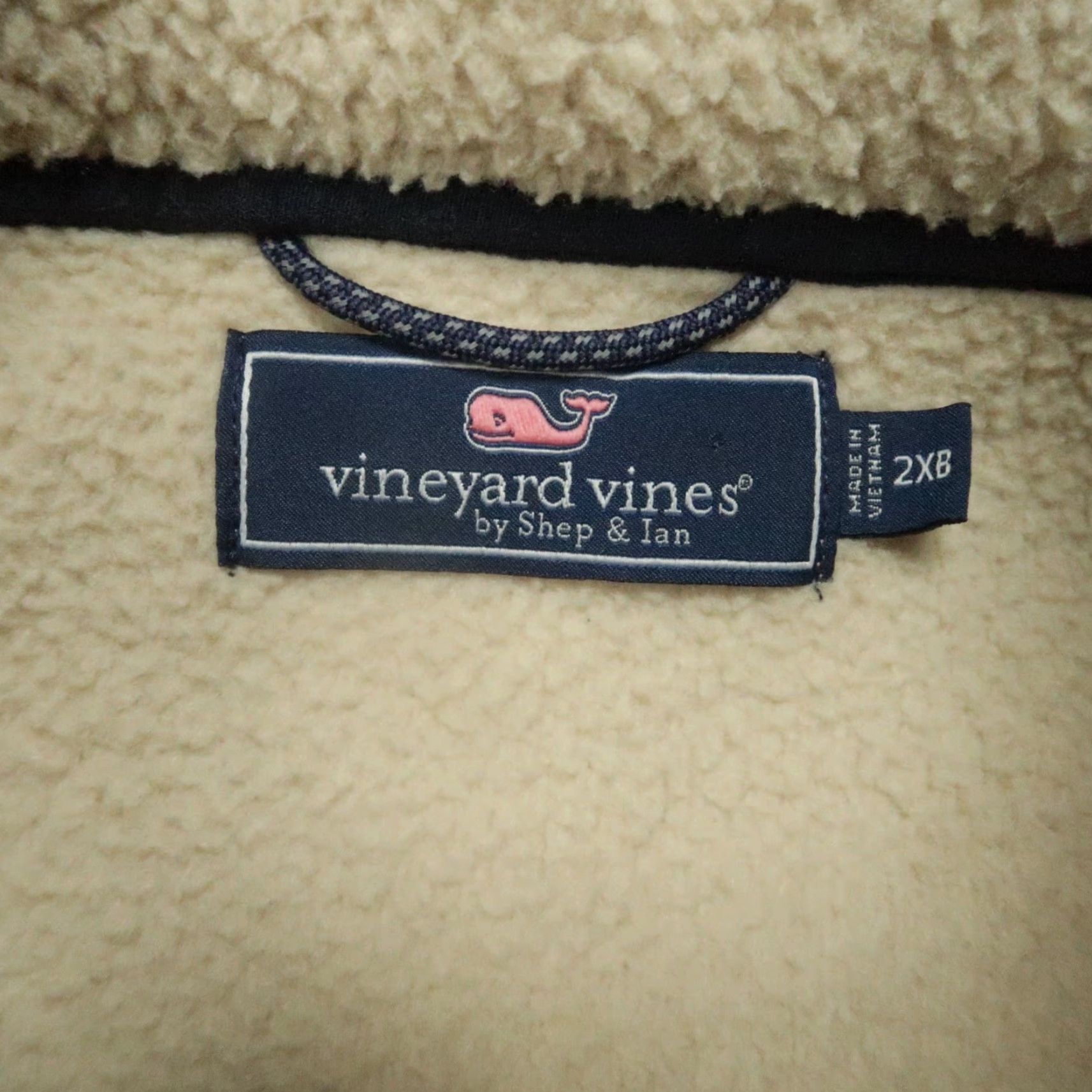Vineyard Vines Vineyard Vines Vest Mens 2XL Beige Full Zip Pockets Zip Mid-Length Knit Fleece Winter Fall Spring Casual Travel Workwear 2XB Mens Size US XXL / EU 58 / 5 - 3 Thumbnail