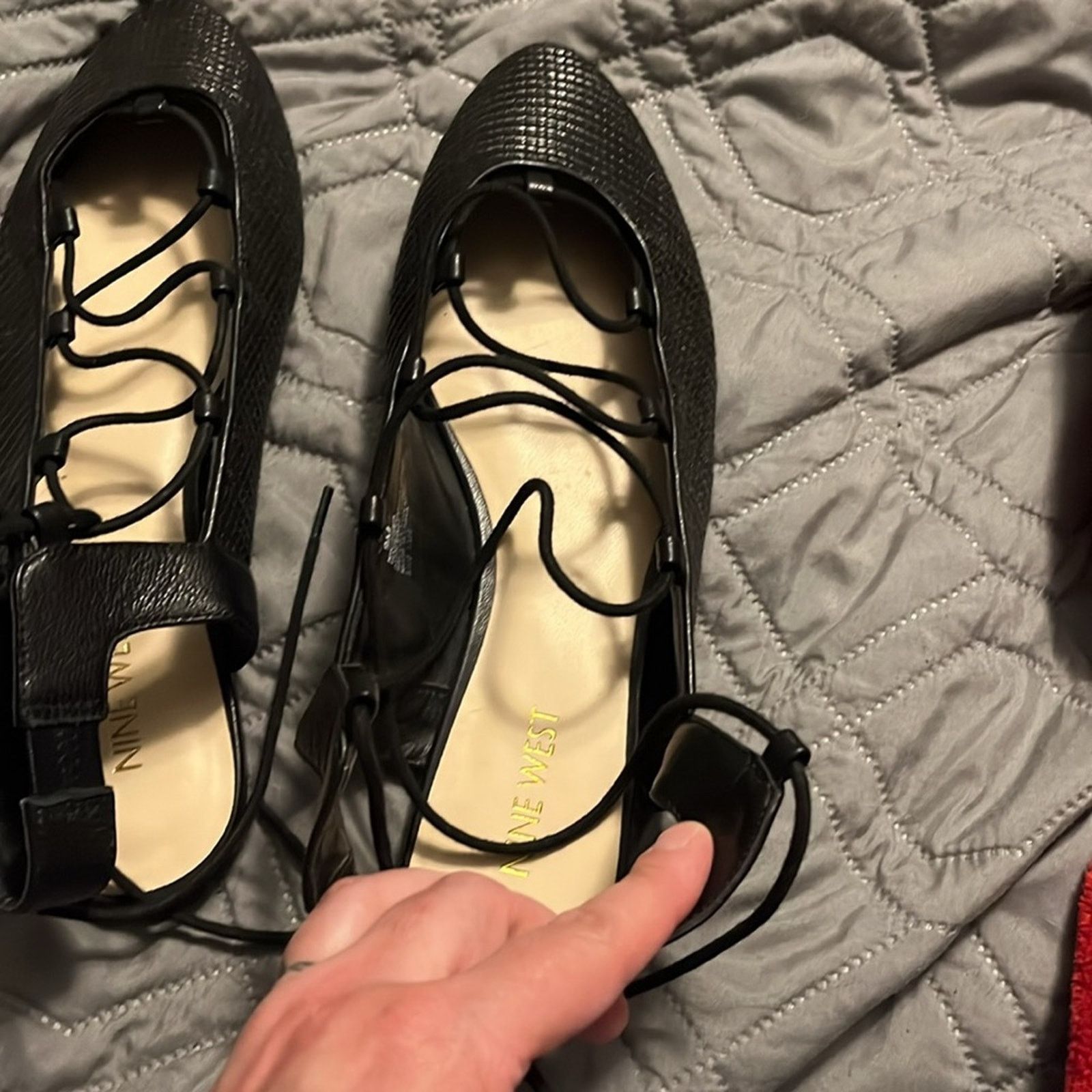 Nine West Nine West lace up ballet flats size 9, medium Size US 9 / IT 39 - 4 Thumbnail