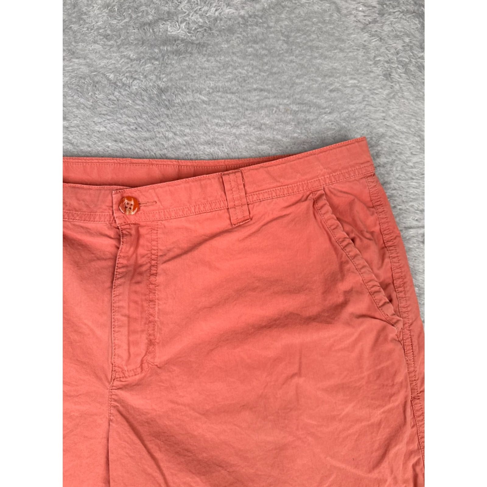 Vintage Columbia Men Shorts 38 Pink Chino 100% Cotton Shell Casual 38x10 Size US 38 / EU 54 - 5 Thumbnail