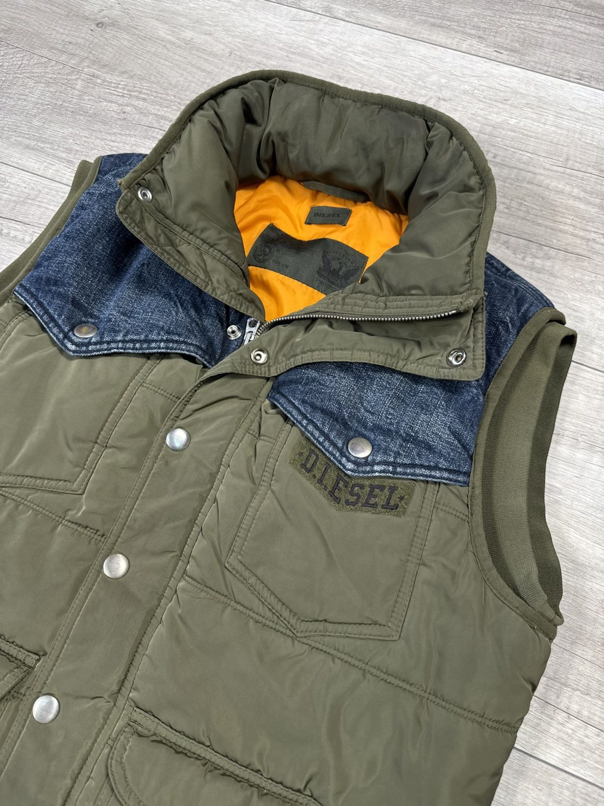 Diesel VINTAGE DIESEL JAPANESSE Y2K BROWN DENIM KAPITAL STYLE VEST Size US L / EU 52-54 / 3 - 7 Thumbnail