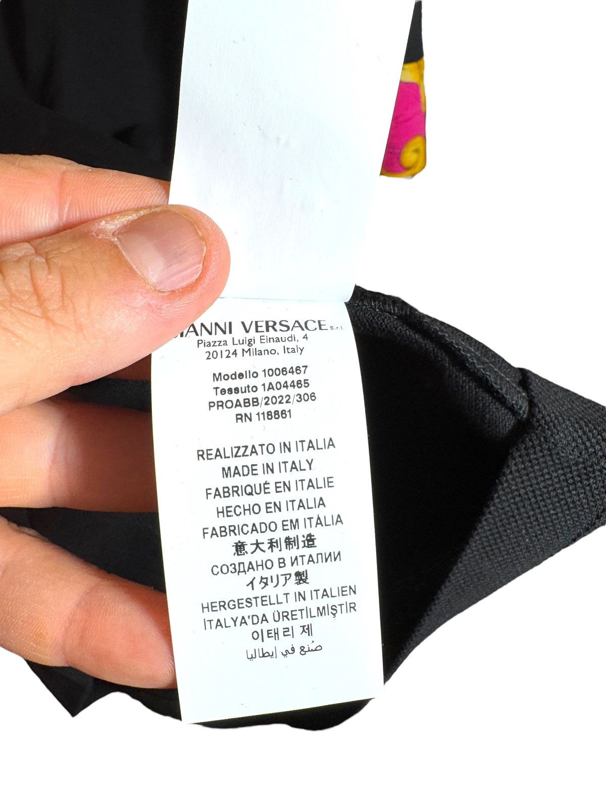 Versace Versace Black Polo Baroque Logo Sleeves Size M Italy Size US M / EU 48-50 / 2 - 10 Thumbnail