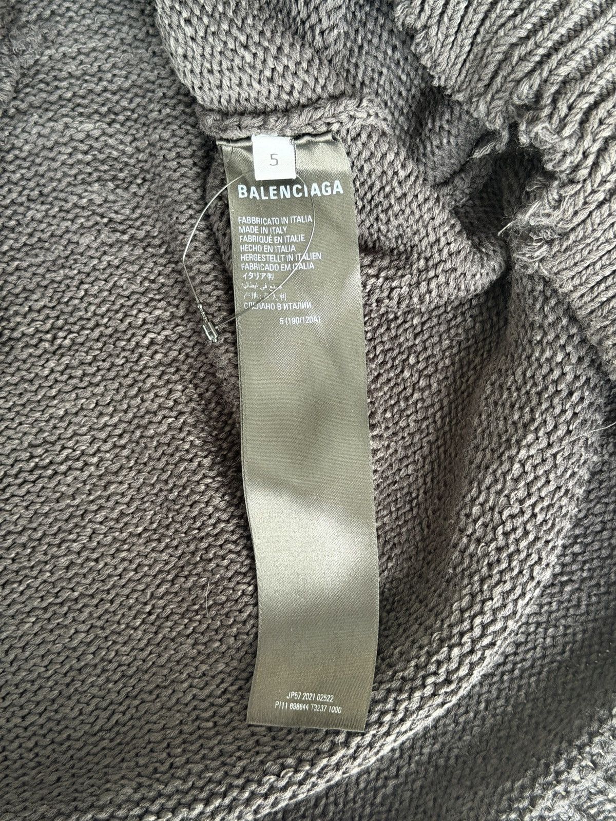 Balenciaga Balenciaga cut up hybrid sweater flannel Size US XL / EU 56 / 4 - 7 Thumbnail