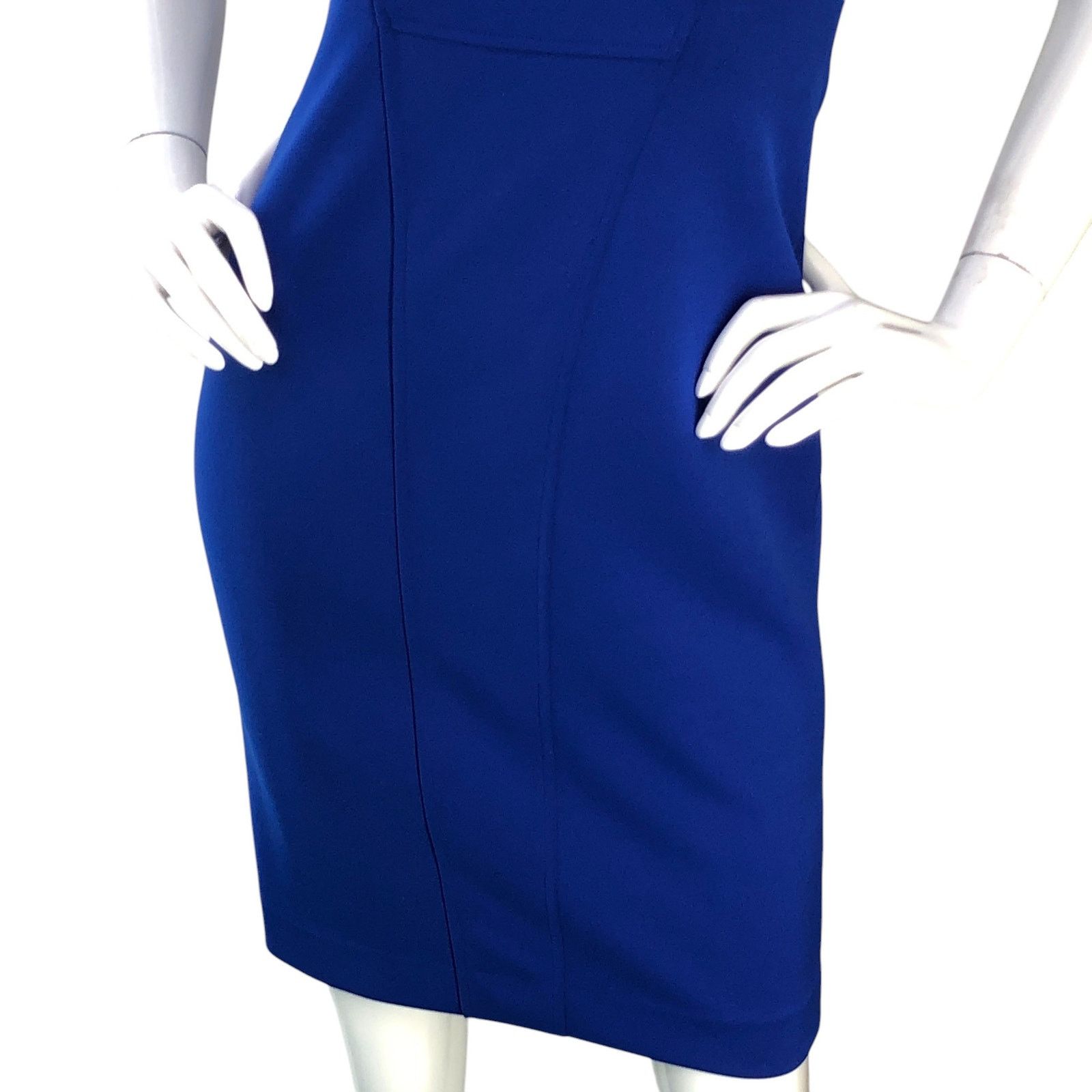 MAGGY LONDON Maggy London Size 2P Dress Open Back Scoop Neck Royal Blue Size XS / US 0-2 / IT 36-38 - 4 Thumbnail
