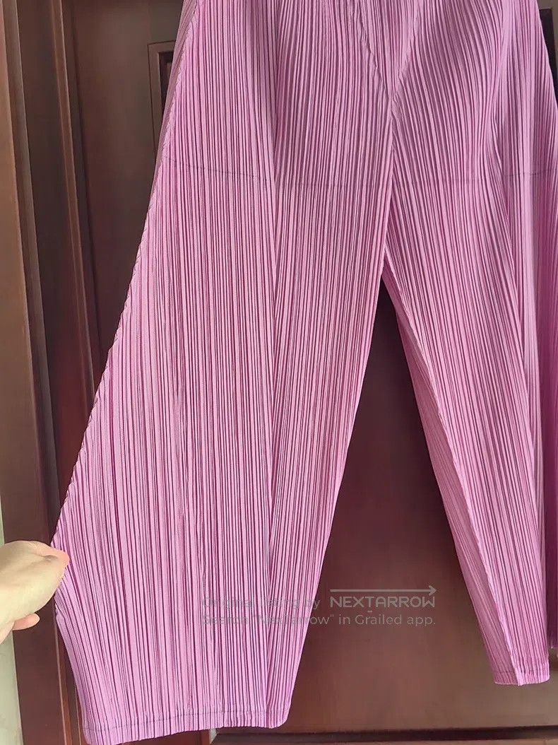 Issey Miyake Issey Miyake size:3 Pink Purple Statement Pants Size 31" - 5 Thumbnail