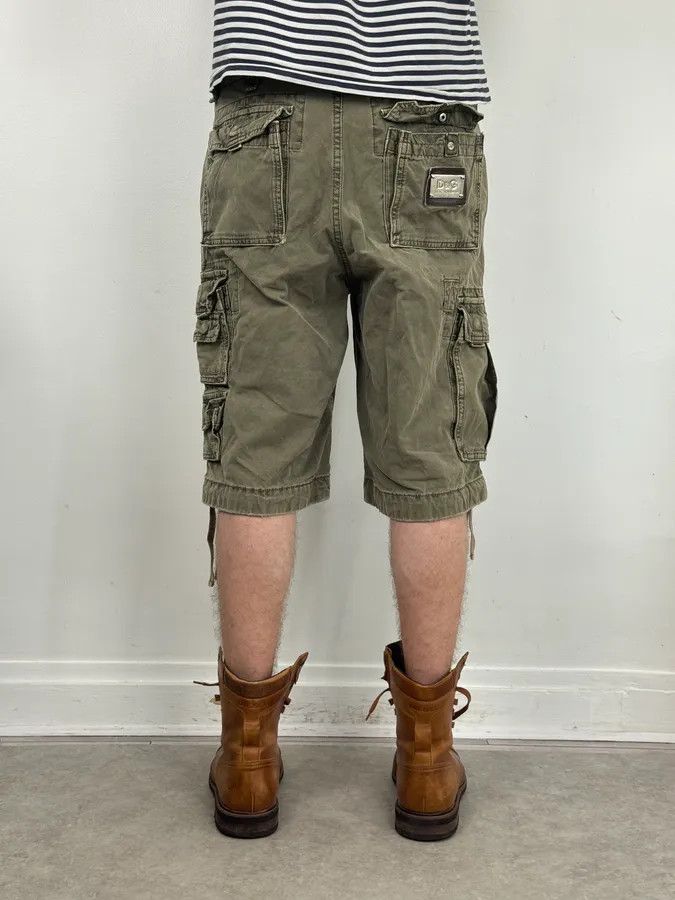 Dolce & Gabbana AW2004 Dolce & Gabbana Khaki Cargo Distressed Shorts Size US 32 / EU 48 - 4 Thumbnail