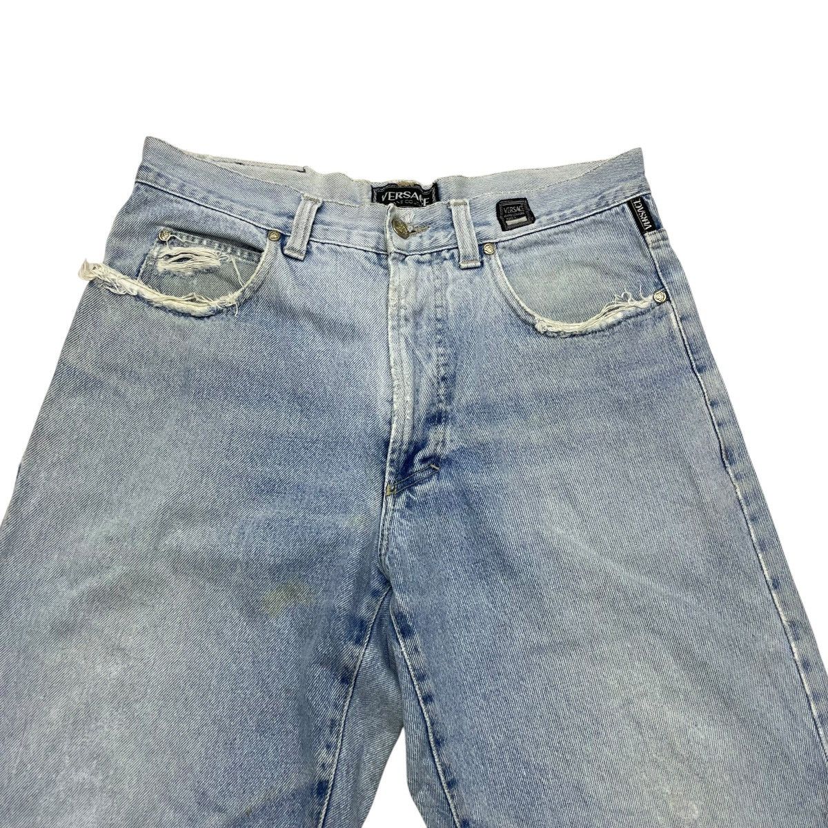 Versace × Versus Versace × Vintage Vintage Distressed Versace Jeans Couture Jeans Size US 34 / EU 50 - 3 Thumbnail
