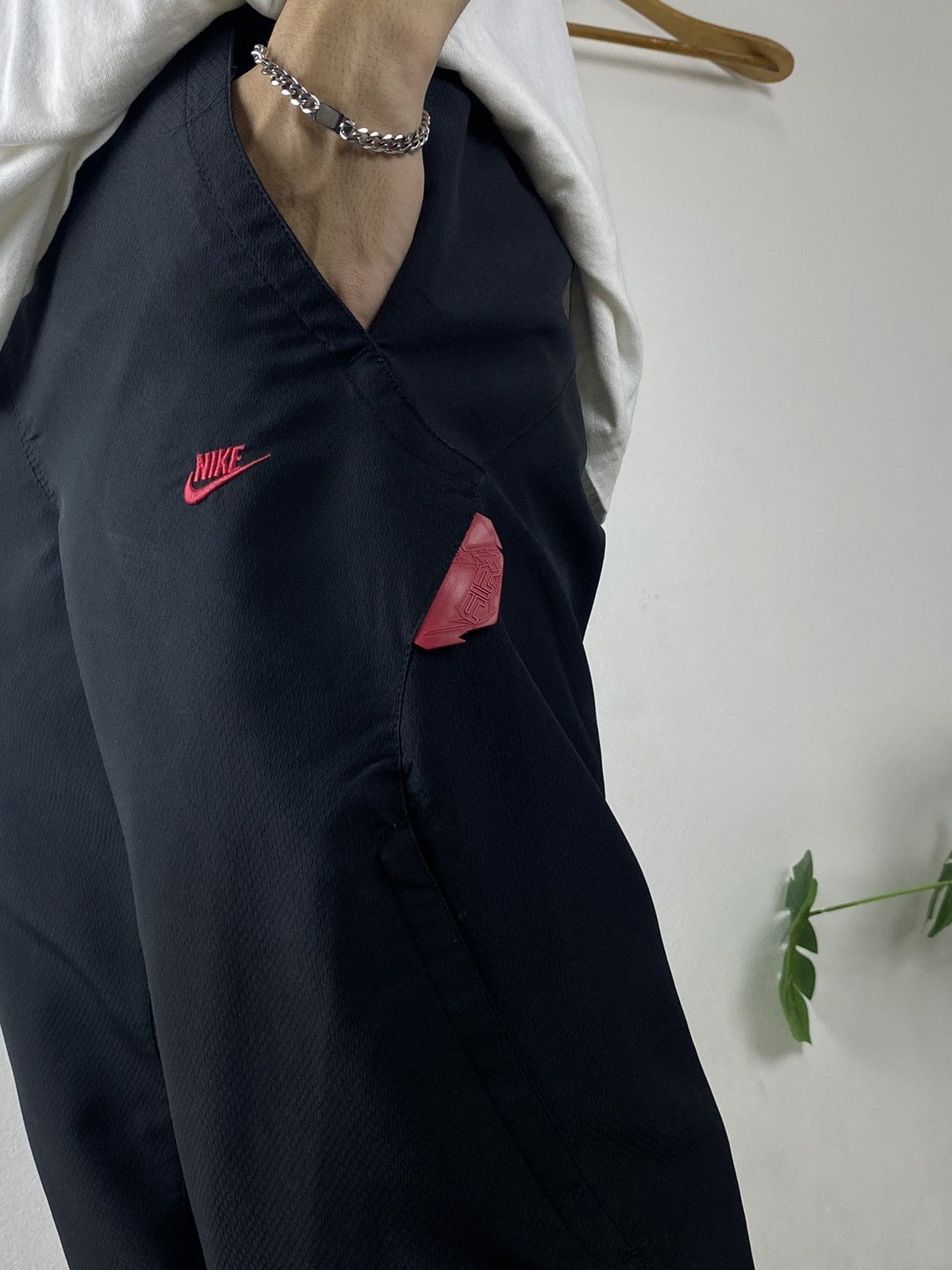 Nike × Vintage Nike Air swoosh Nylon Track Pants Drill Vintage Size US 32 / EU 48 - 2 Thumbnail