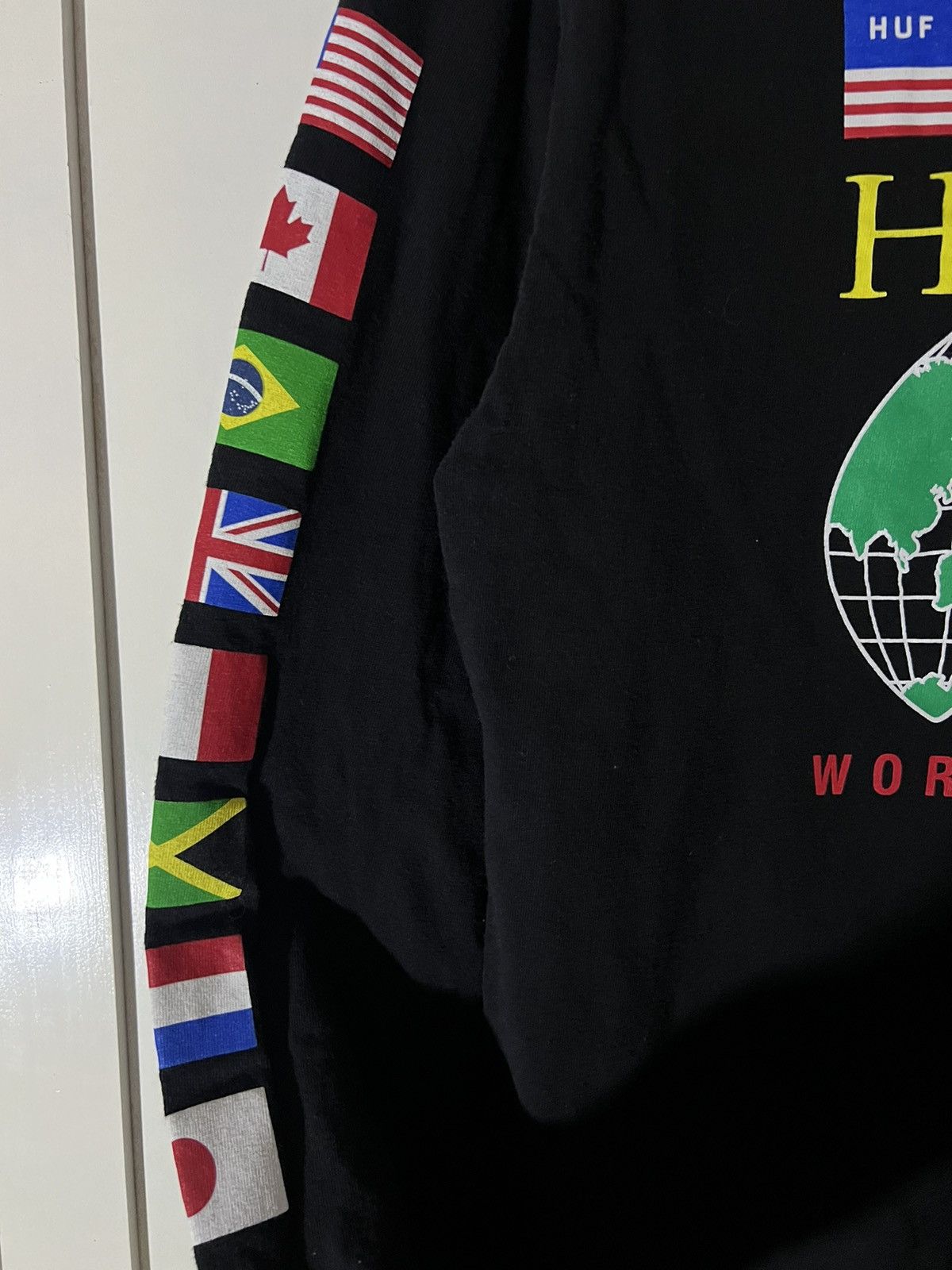 Huf HUF Worldwide Global Domination Flags Long Sleeve Tee Size US M / EU 48-50 / 2 - 3 Thumbnail