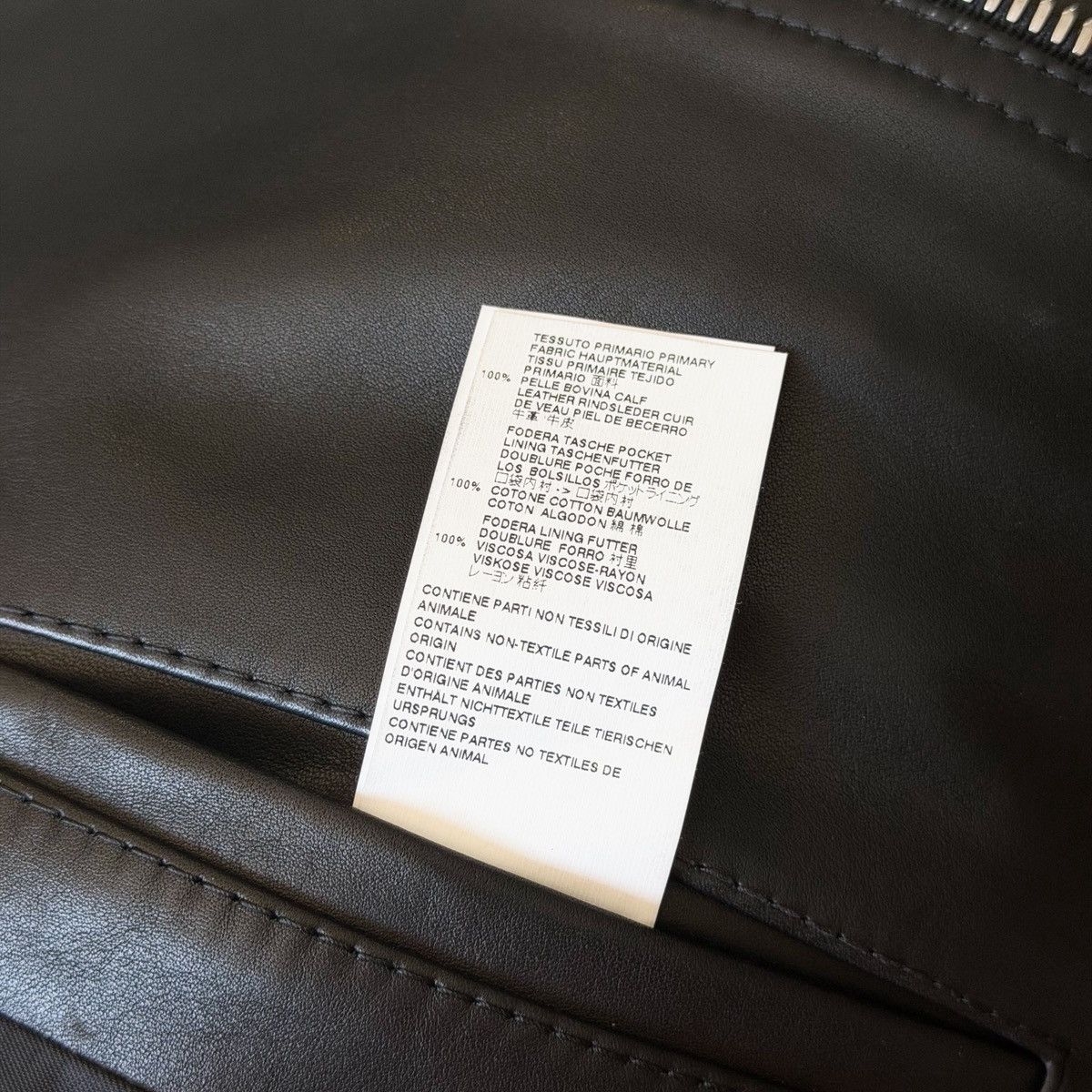 Maison Margiela Maison Margiela SS16 Matte Black Calf Leather Biker Jacket Size US L / EU 52-54 / 3 - 10 Thumbnail